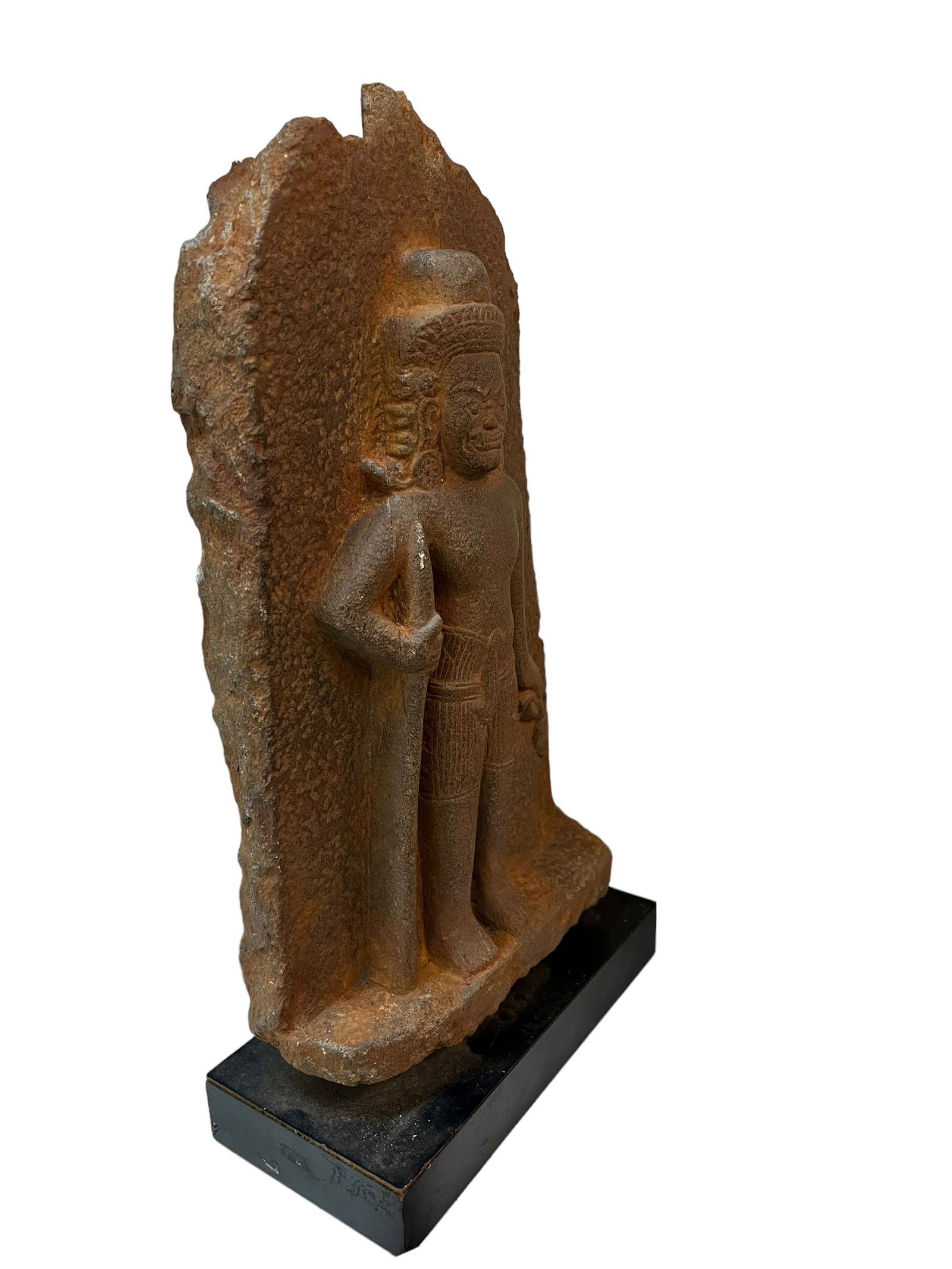 SANDSTONE BUDDHA ON BASE - 5