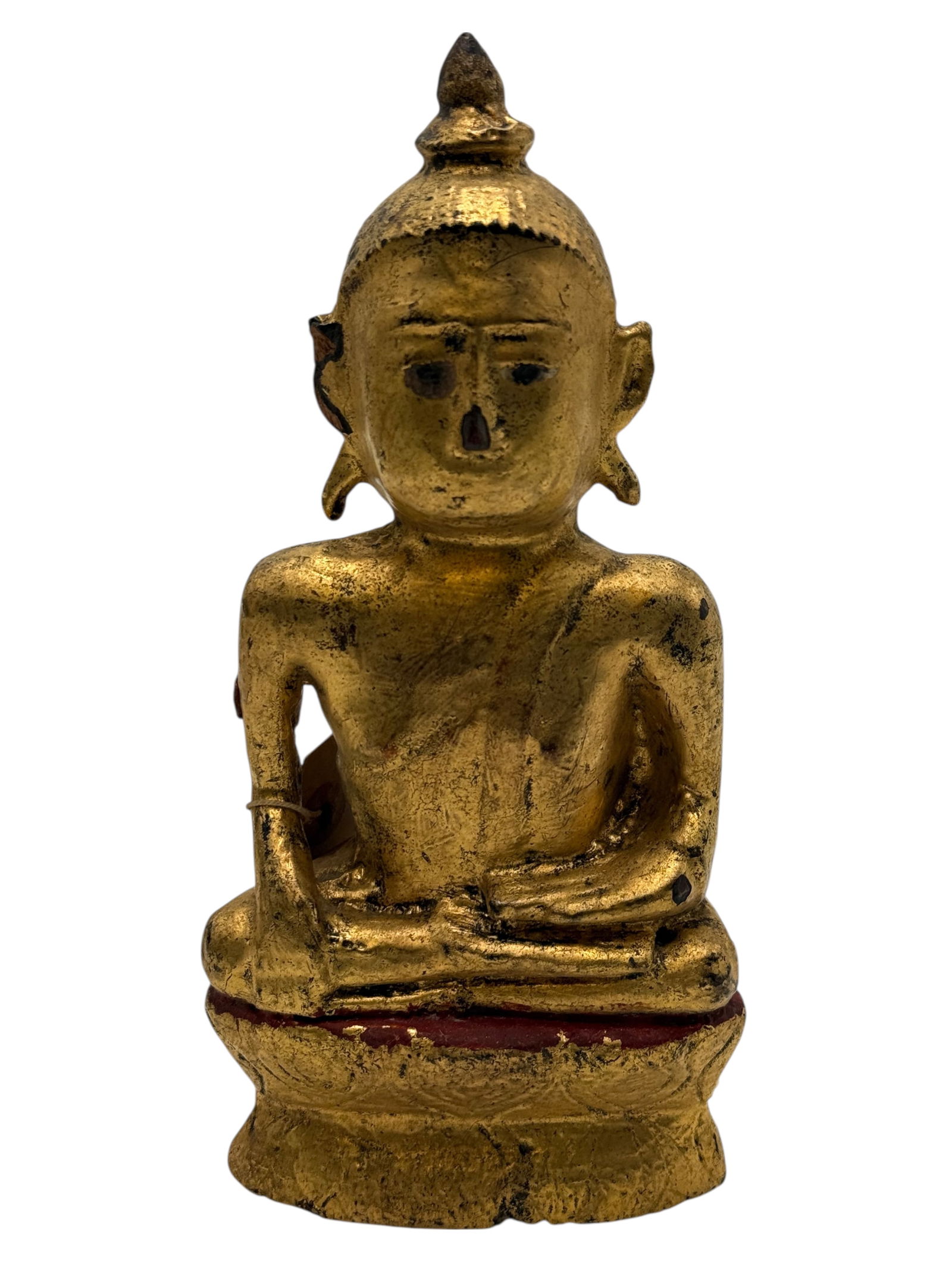 Thai Gilt Wooden Buddha Statue – Seated Meditation (1 of 7)