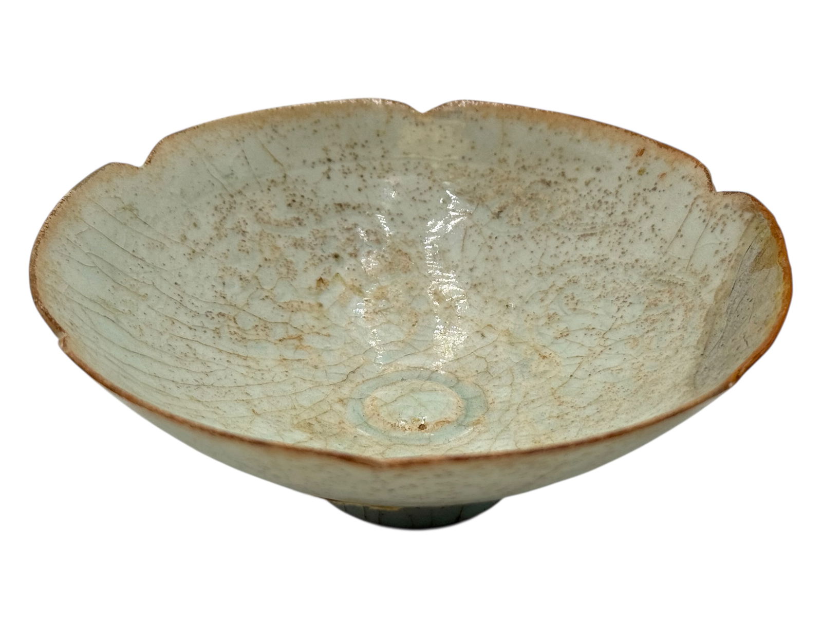 Longquan Celadon Porcelain Bowl, Crackled Glaze, L (1 of 7)
