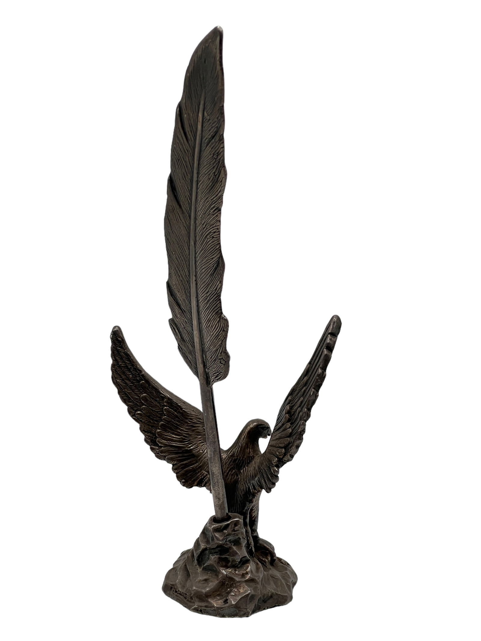 Pen Holder with Eagle Silver Pen - 5