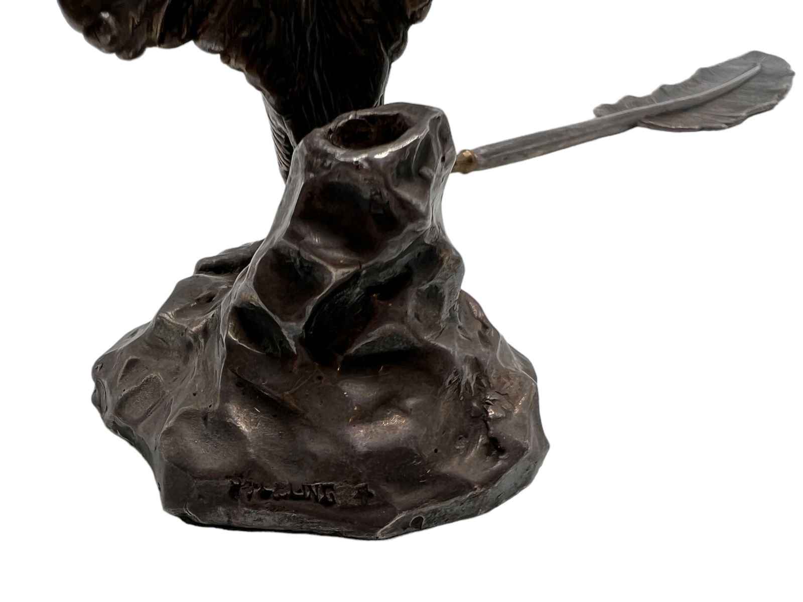 Pen Holder with Eagle Silver Pen - 6