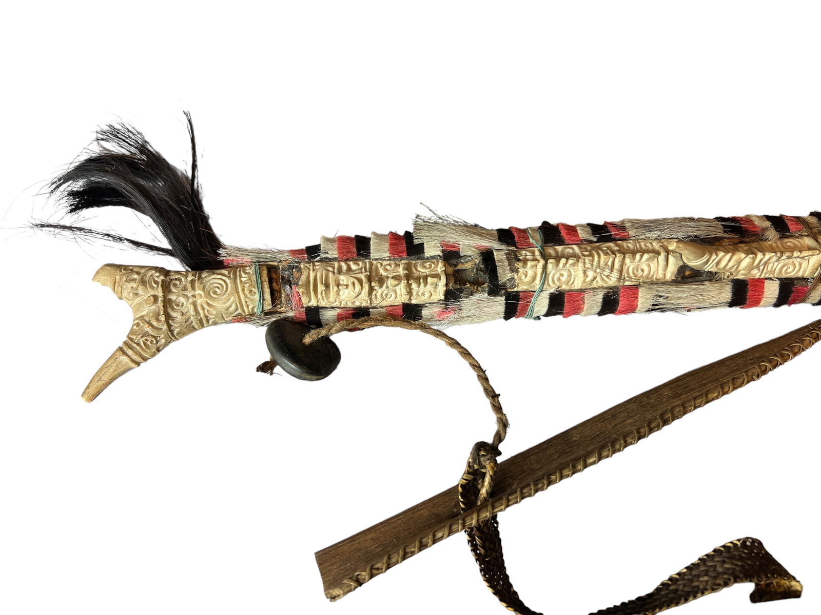 Two Bone Carved Mandau / Weapon - 5