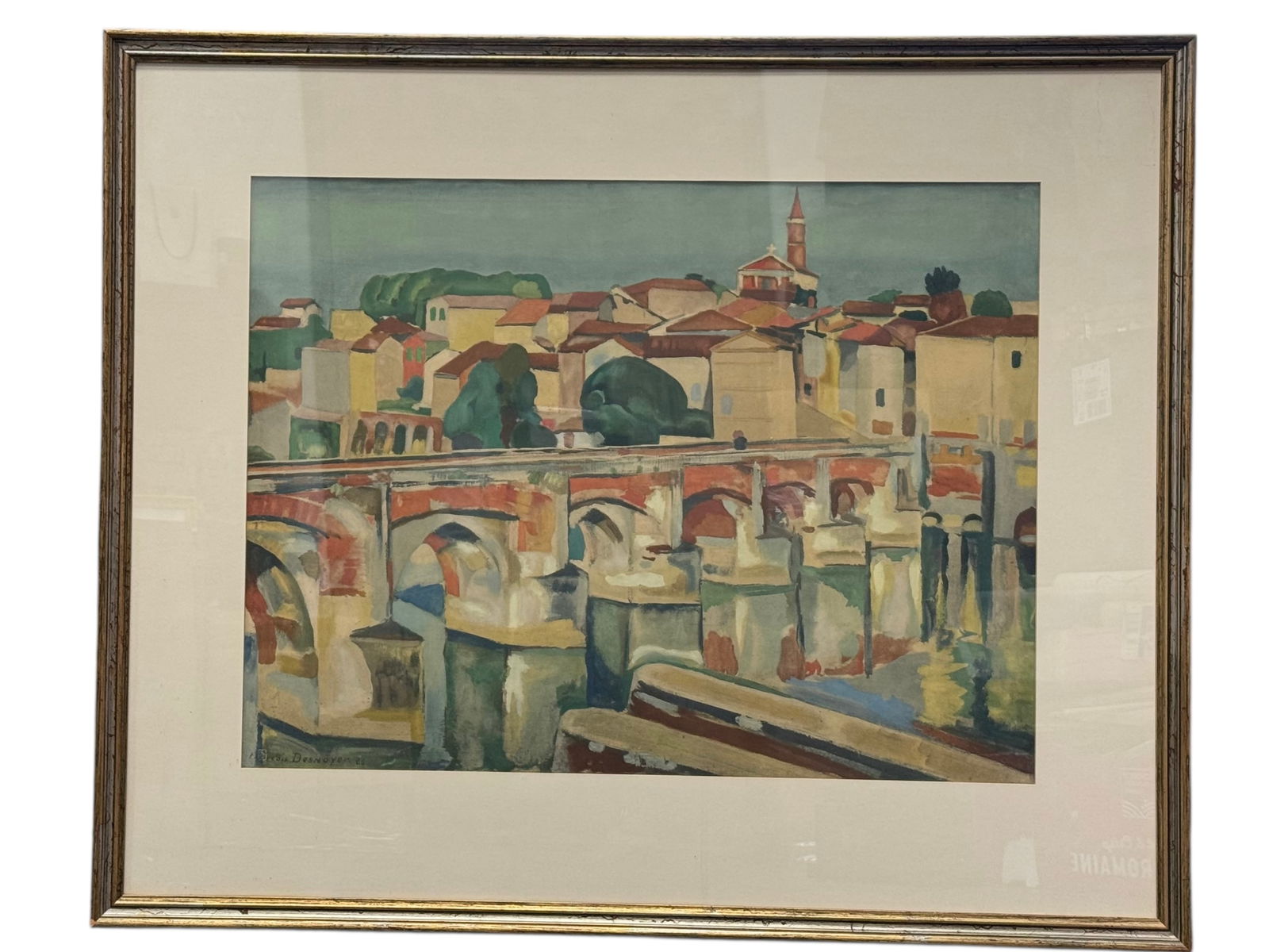 François DESNOYER (1894-1972) Watercolor painting (1 of 9)