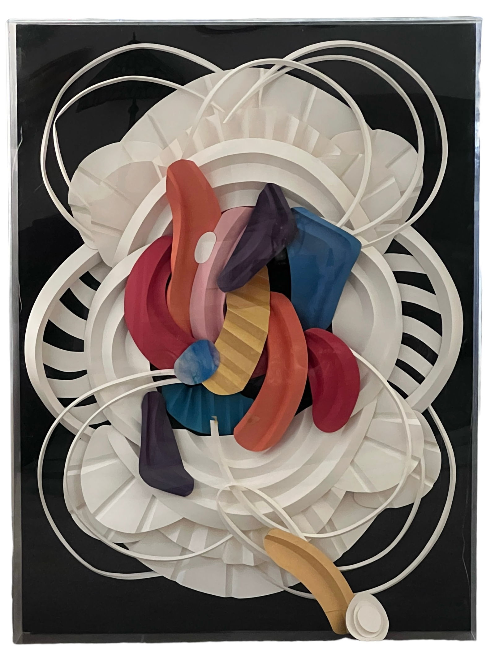 Framed Plexi 3D Collage Wall Art: Framed Plexi 3D Collage Wall ArtH : 48 3/4 in ( 123.83 cm ) W : 36 1/4 in ( 92.1 cm )