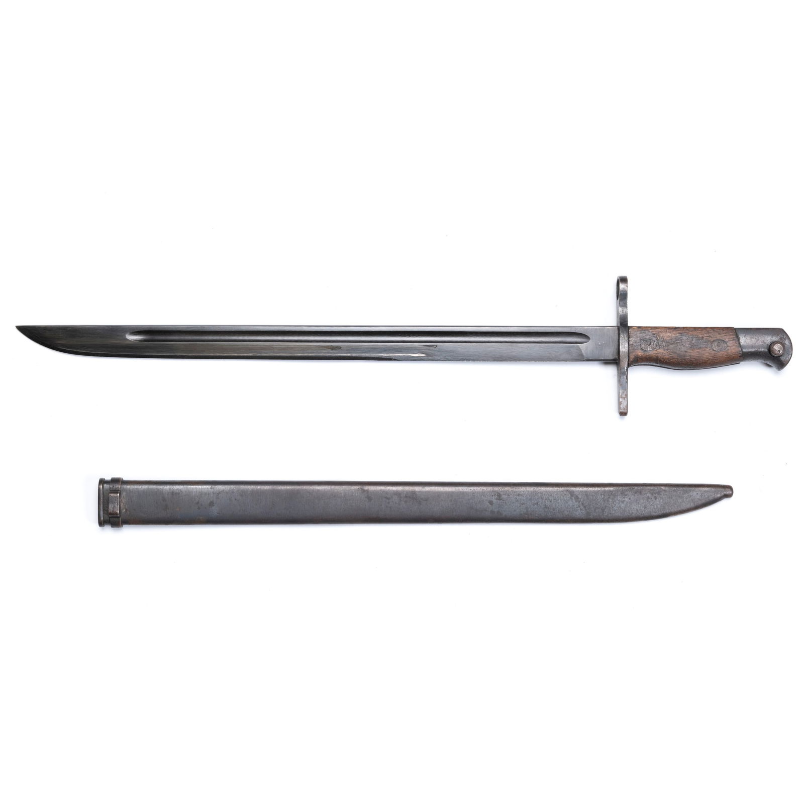 German WWII Bayonet, Wooden Grip, Steel Blade (1 of 7)