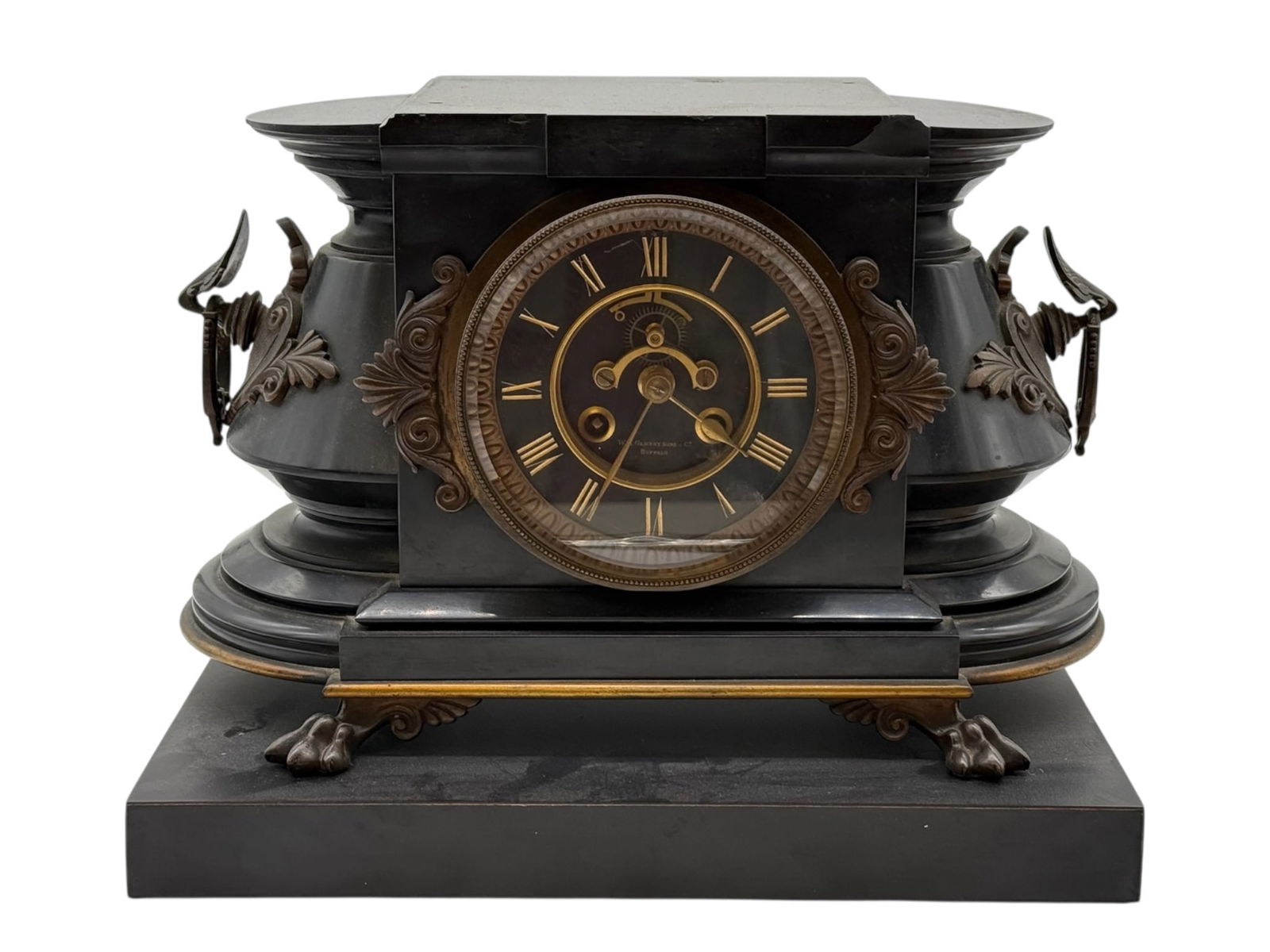 Black Mantel Clock by W. H. Glenny Sons & Co. (1 of 12)
