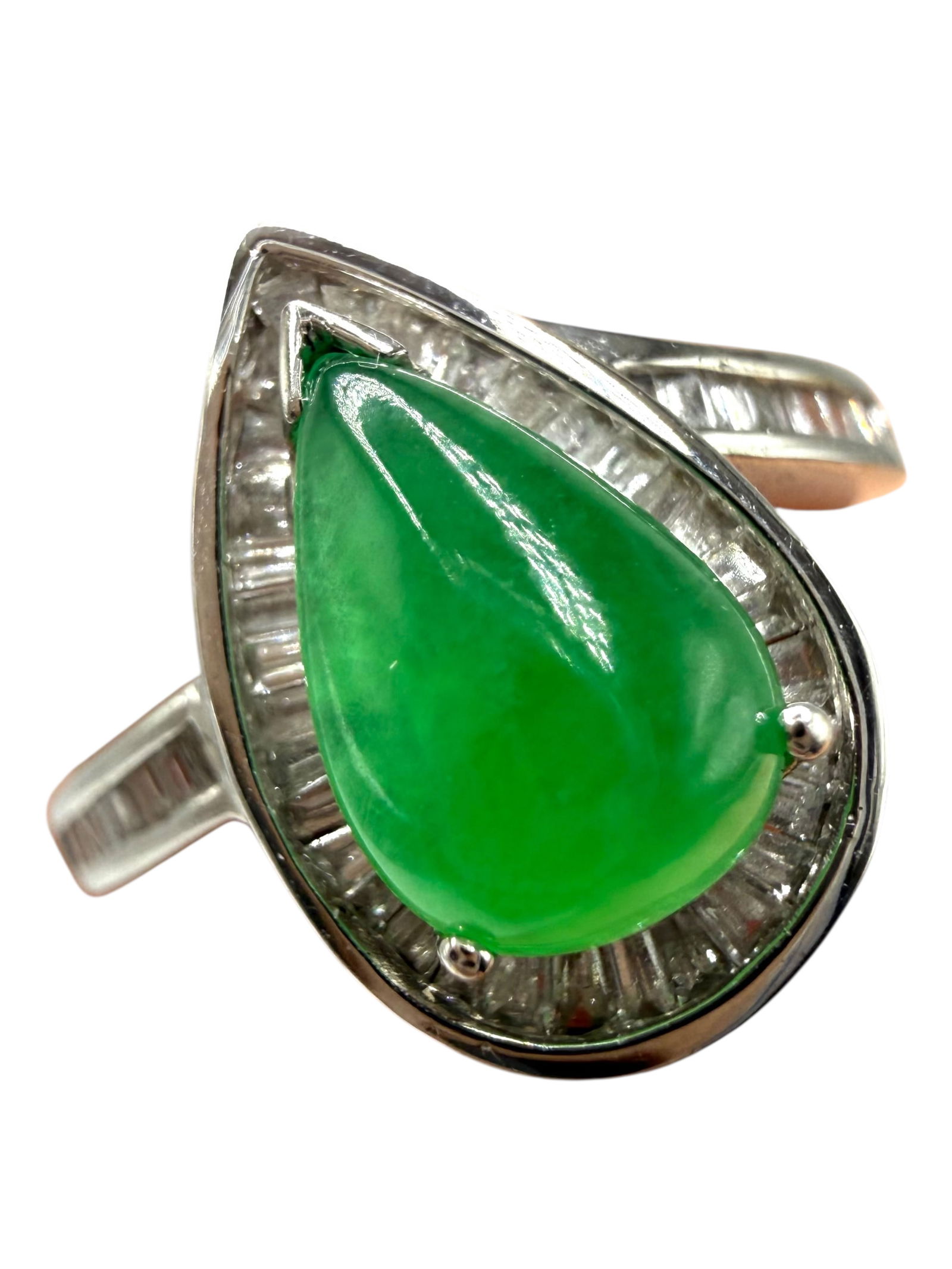 Jadeite Ring, 18k Gold Ring (1 of 5)