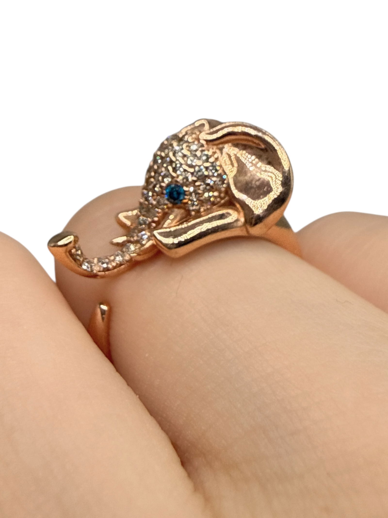14K Gold Elephant Ring - 4
