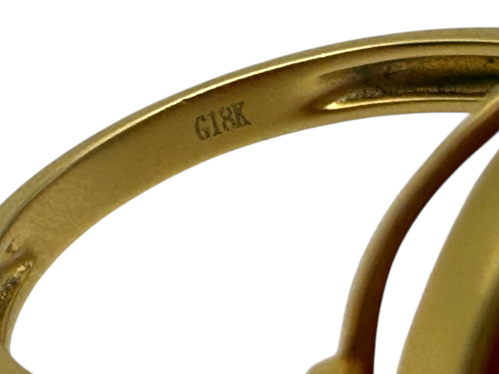 18K Gold Amber Ring - 4