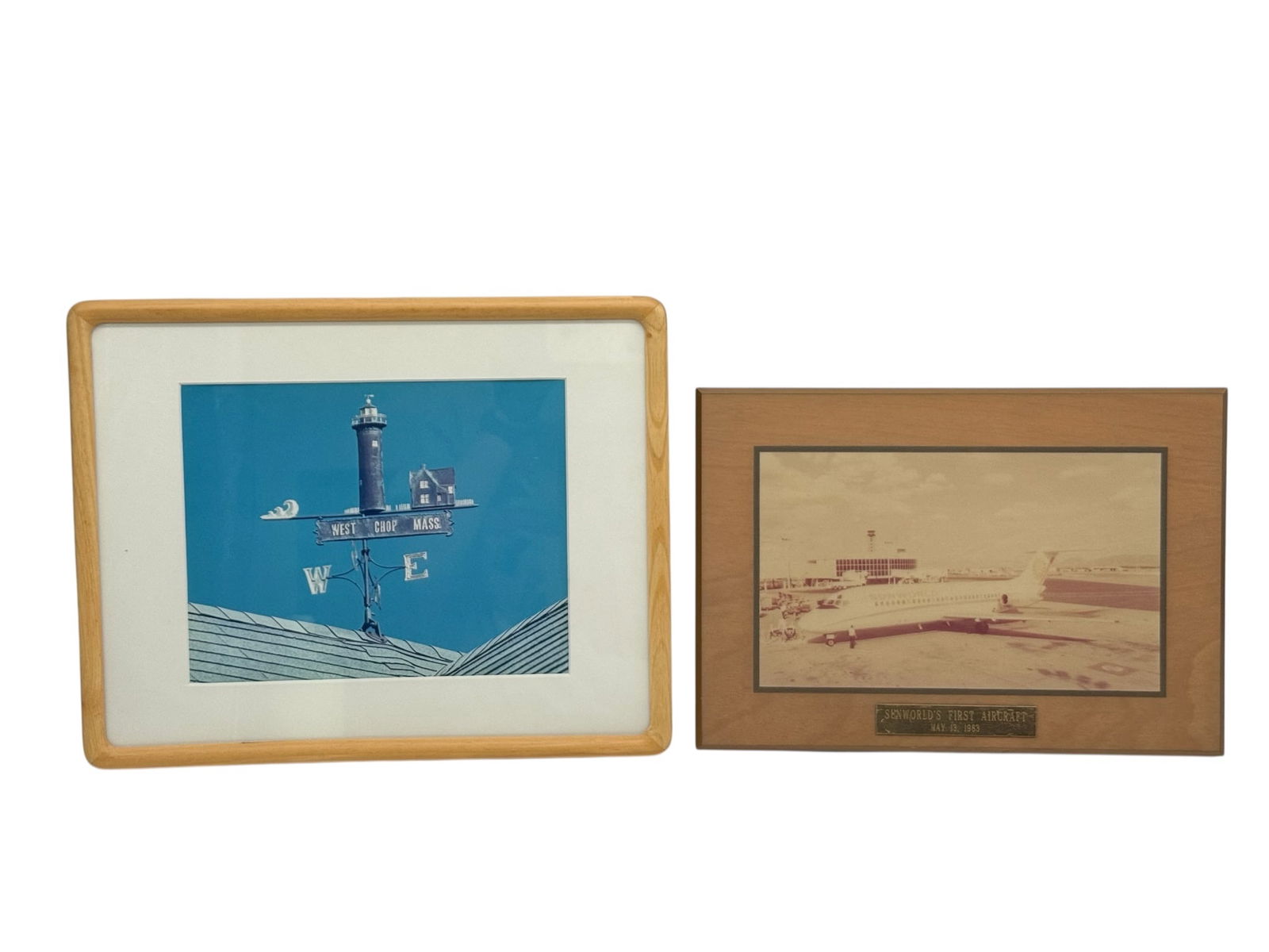 A Group of Two Framed Photographs Sunworld's First (1 of 7)