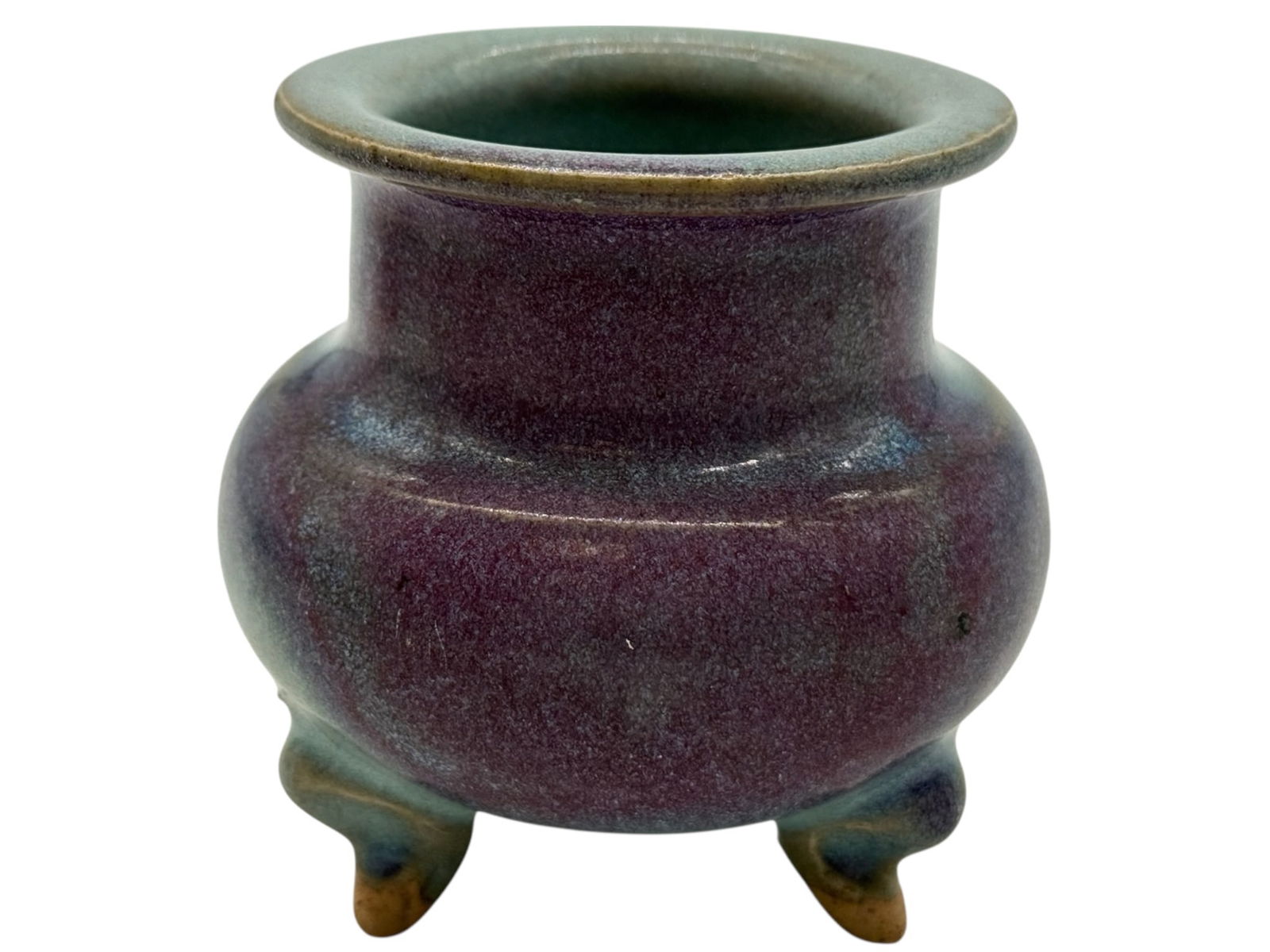 Chinese Jun-Type Glazed Tripod Censer with Purple (1 of 7)