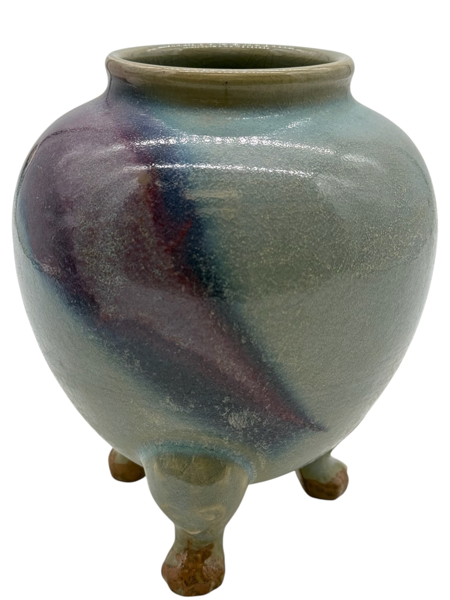 A Chinese Jun-Type Tripod Censer, - 2