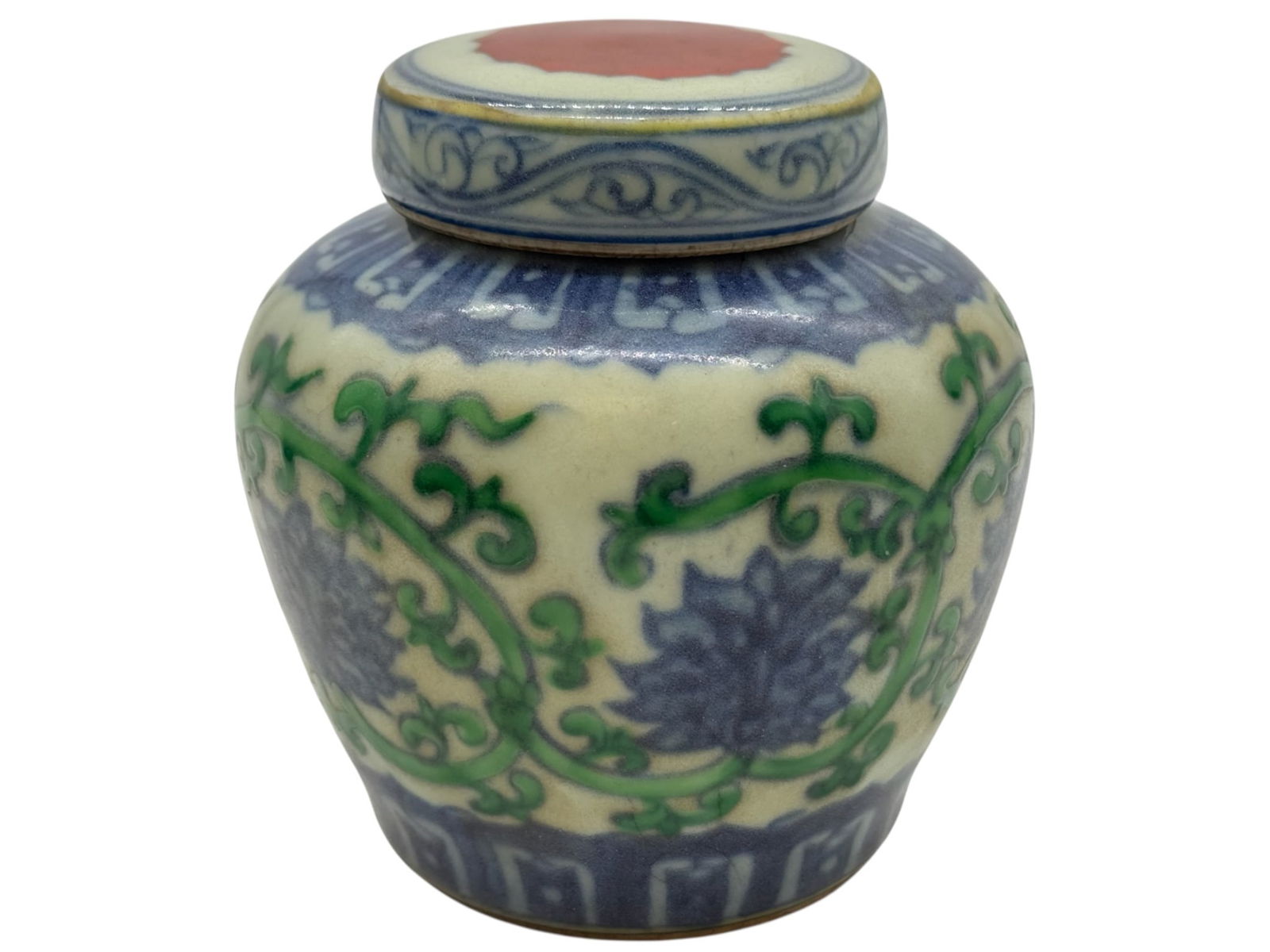 A Chinese Doucai Glazed Jar and Cover (1 of 10)