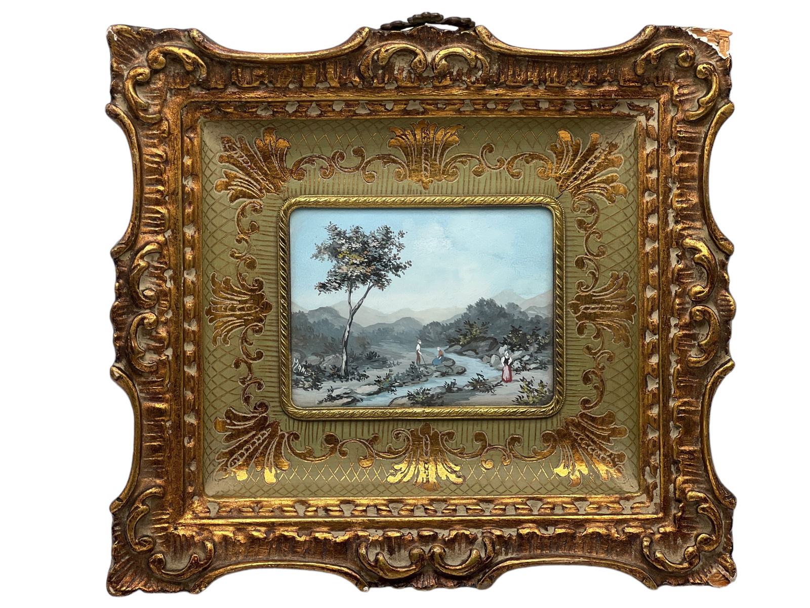 A Water Color Landscape In Gold Frame (1 of 4)