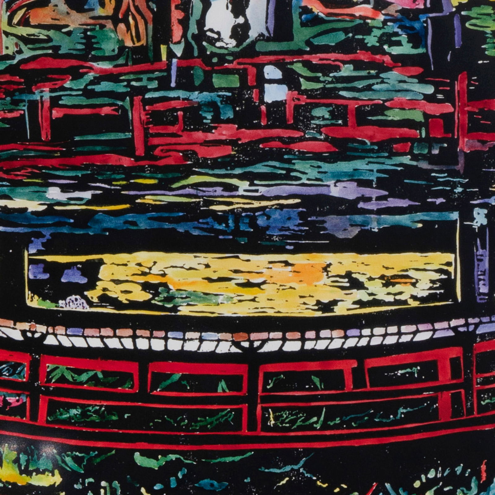 EJ Montgomery Hand-Colored Lithograph - 5