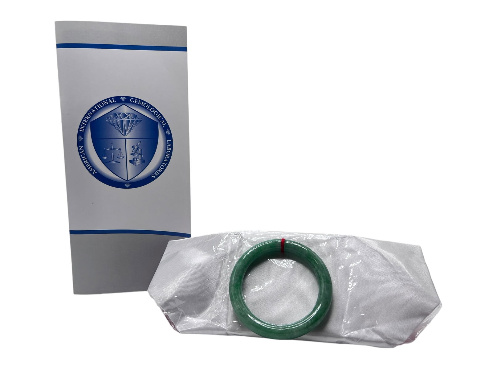 AIGL Certificate Jade Bangle Bracelet: AIGL Certificate Jade Bangle BraceletInner diameter approximately 54.8mm, Outside Diamater: 74.1 cm Weight 51.7 grams