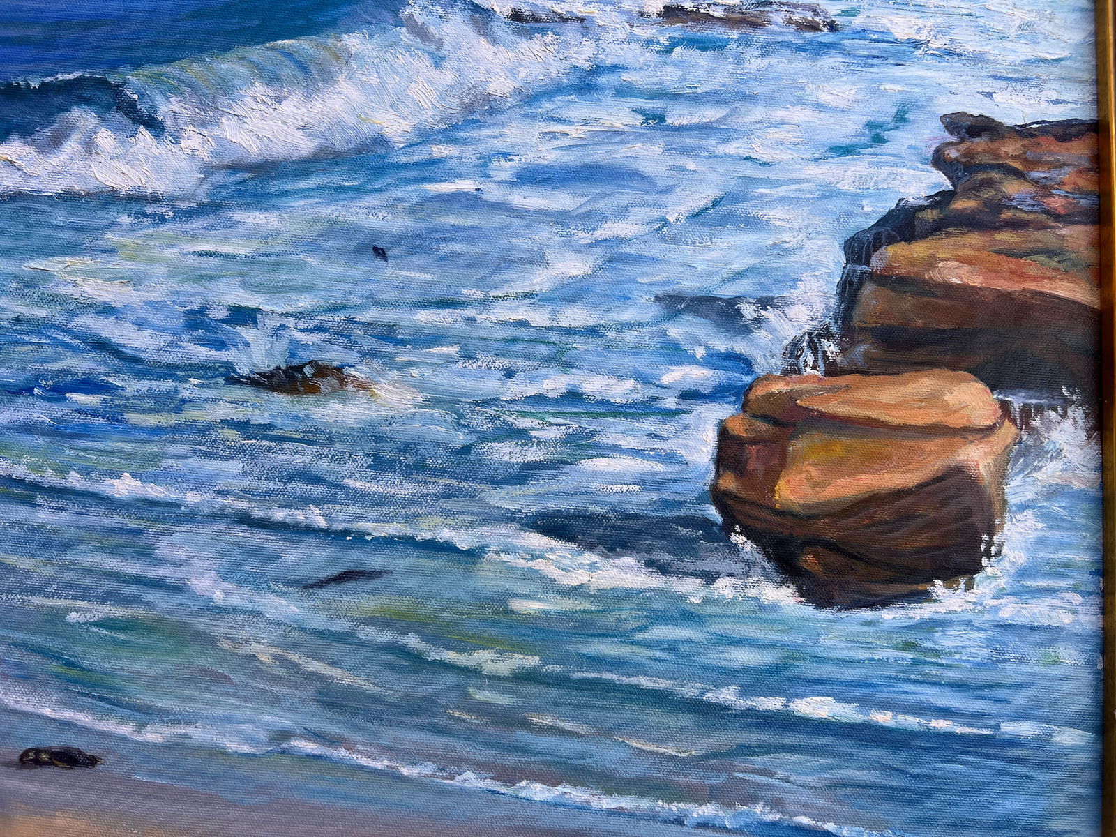 Solana Beach, Signed A. W Martin - 4