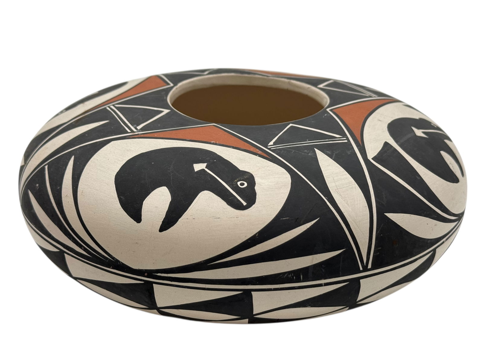 A Pueblo Pottery Jar /Pot with Stylized Animal (1 of 7)