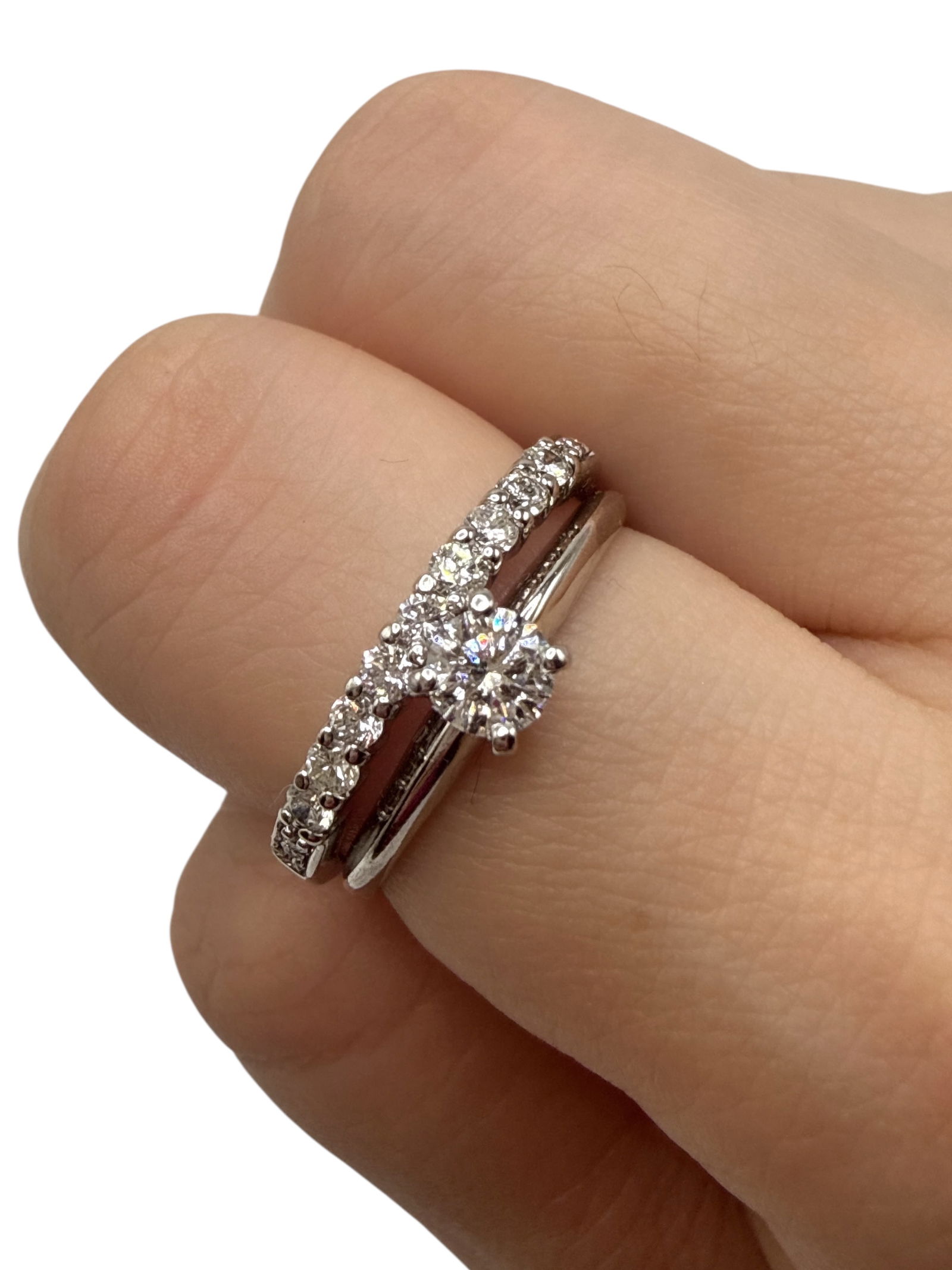 0.32 Carat Diamond, 14 K ring: 0.32 Carat Diamond, 14 K ringSize: 6