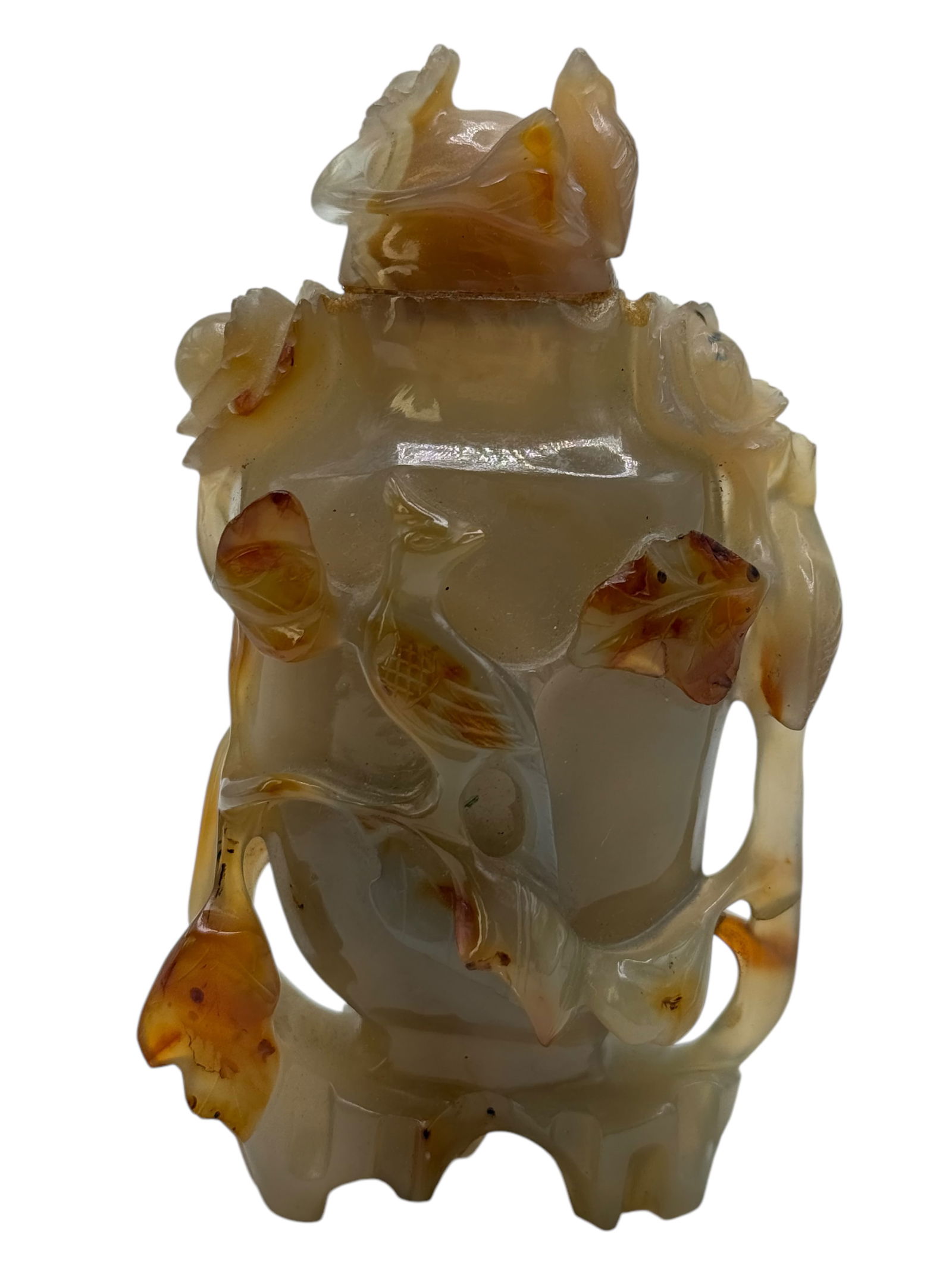 A Carved Natural Agate Vase (1 of 6)
