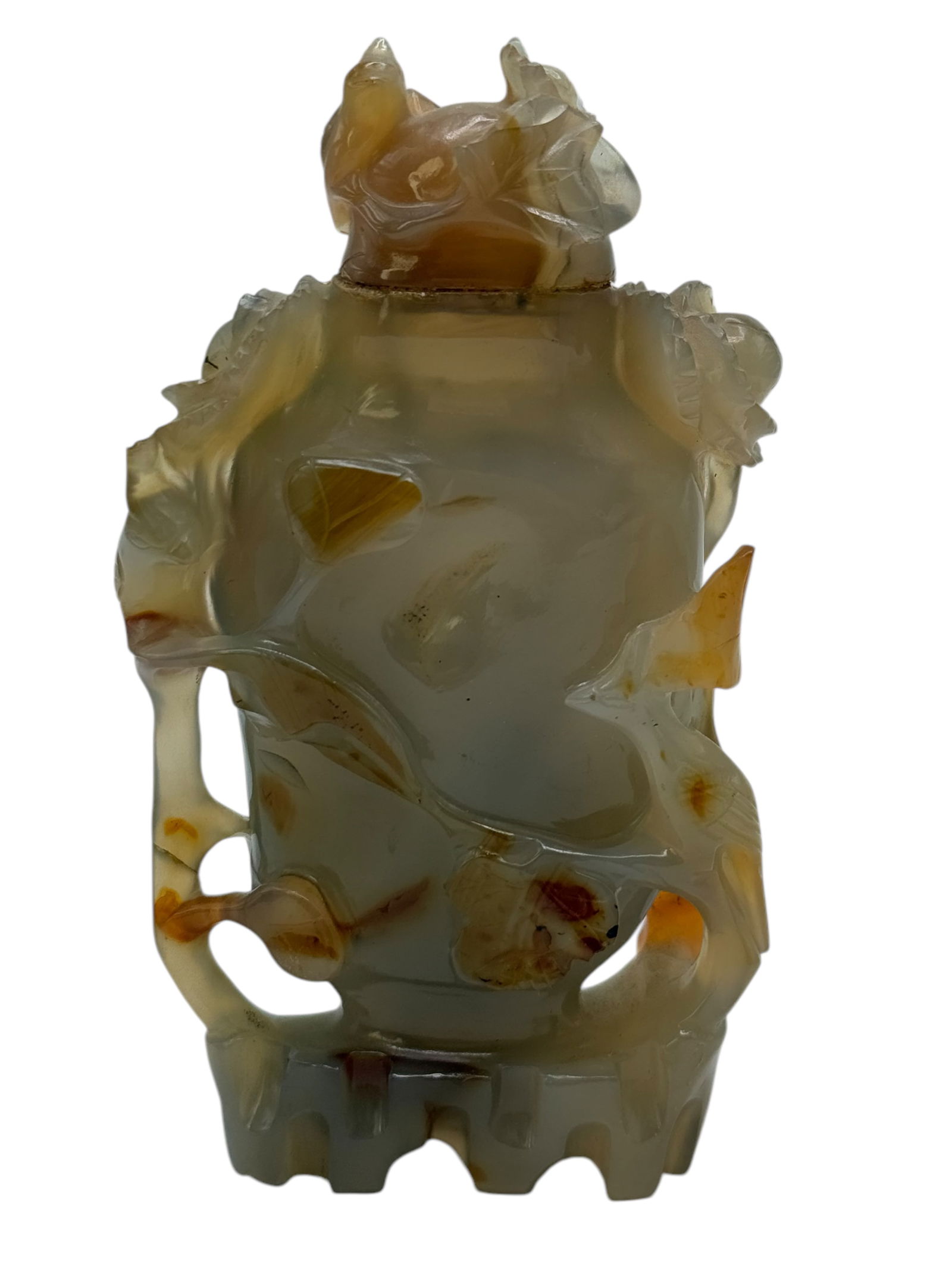A Carved Natural Agate Vase - 2