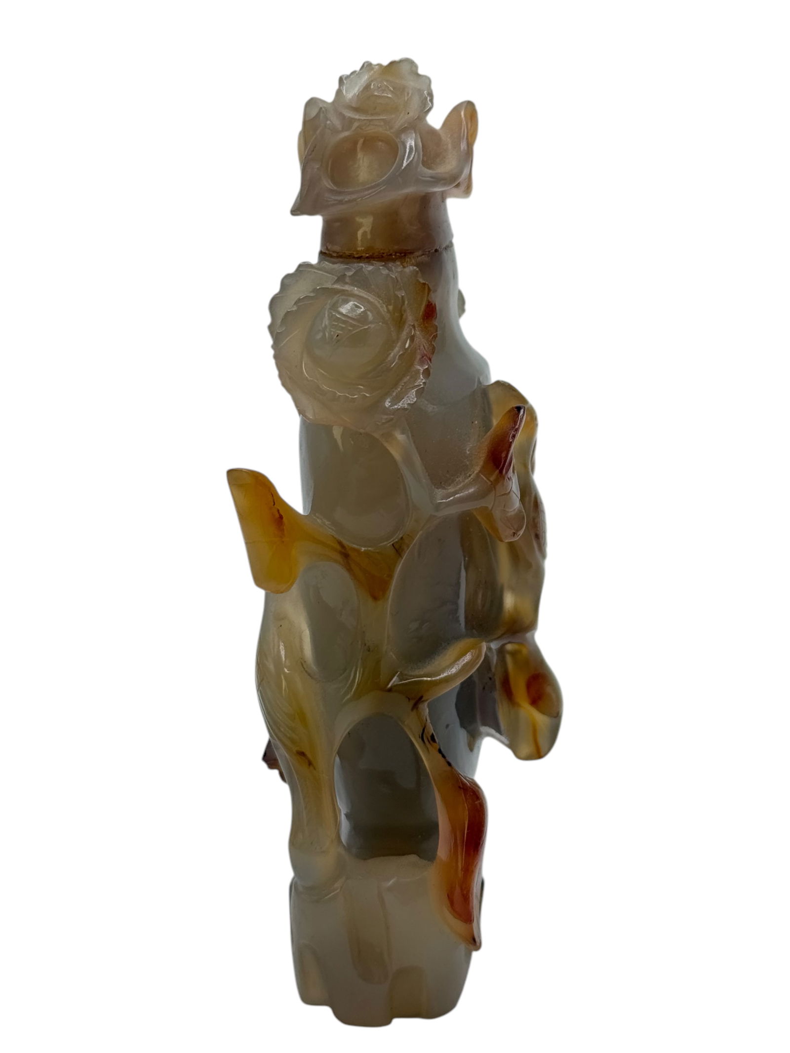 A Carved Natural Agate Vase - 6