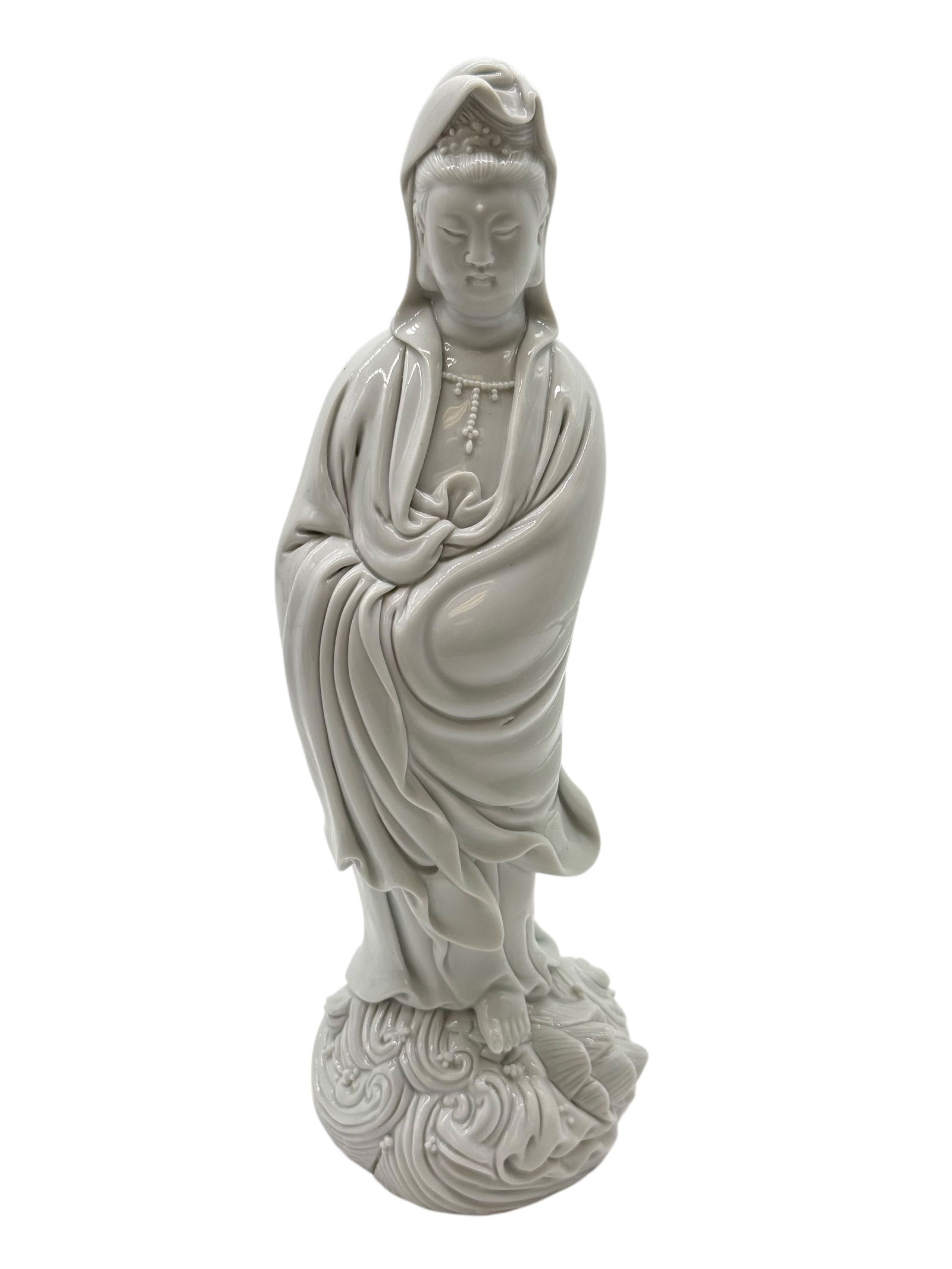 A Chinese Blanc-de-Chine Figure of Guanyin (1 of 6)