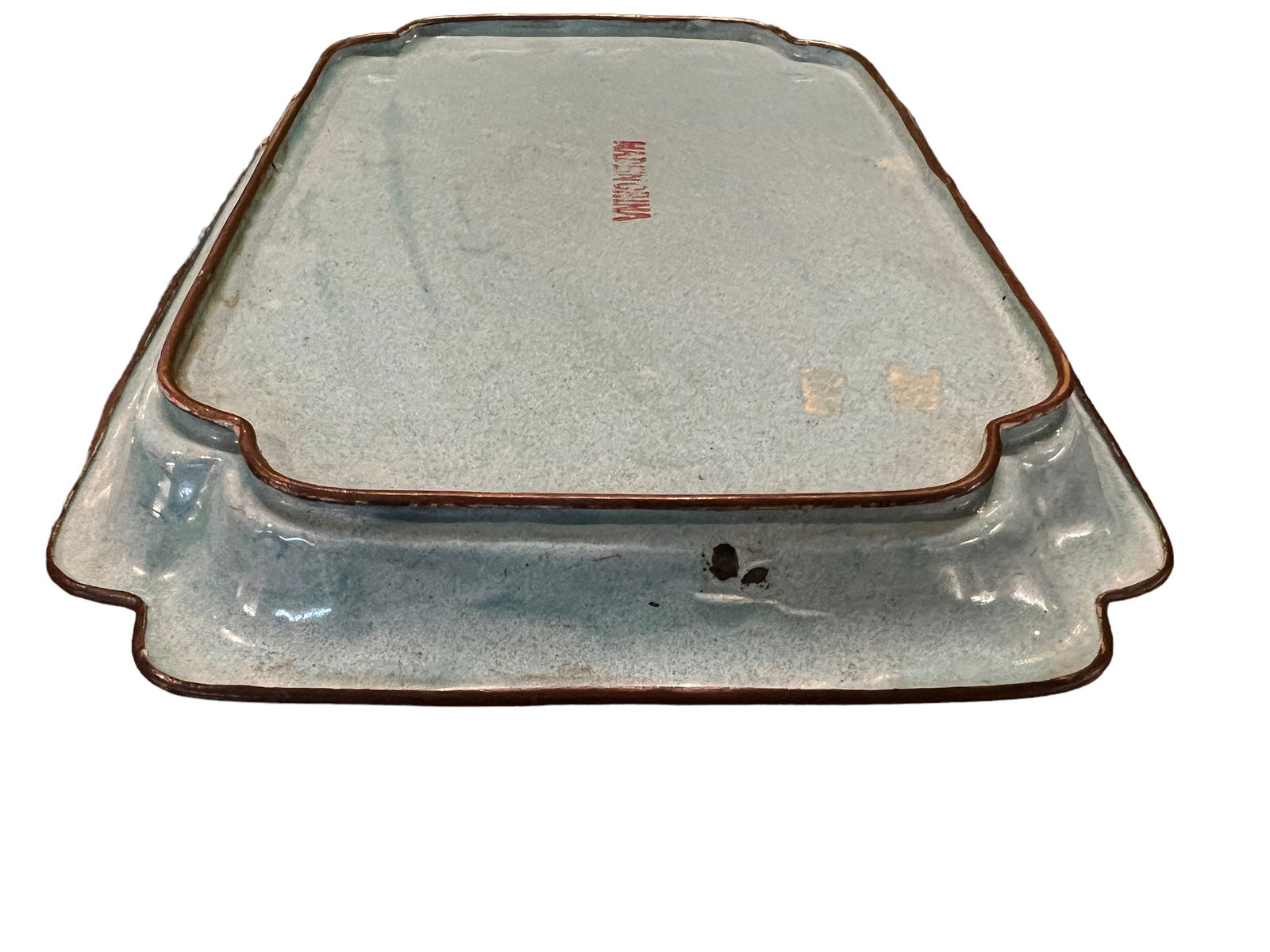 Chinese Enamel Yellow Ground Rectangular Dish - 5