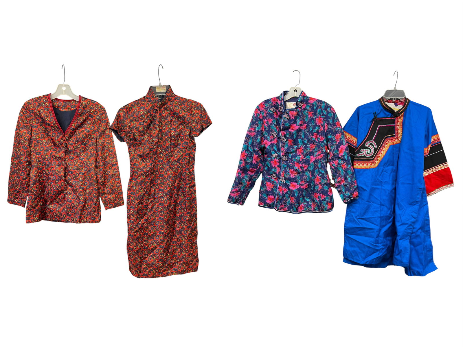 Group of 4 Chinese Embroidered Silk Garments/Cloth (1 of 6)