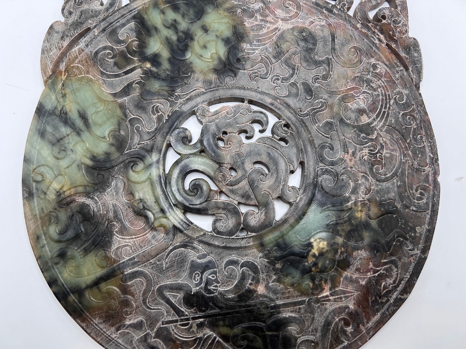 A Large Chinese Jade BI - 3