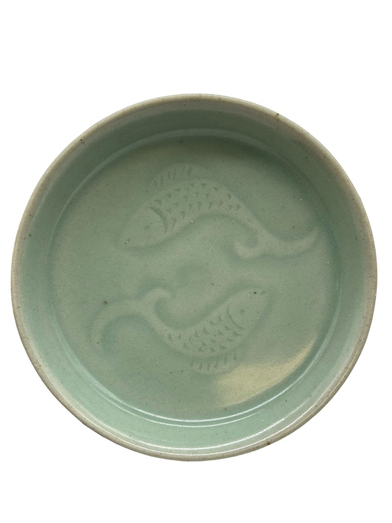 A Chinese Celadon-Glazed ‘Twin Fish’ Dish (1 of 3)