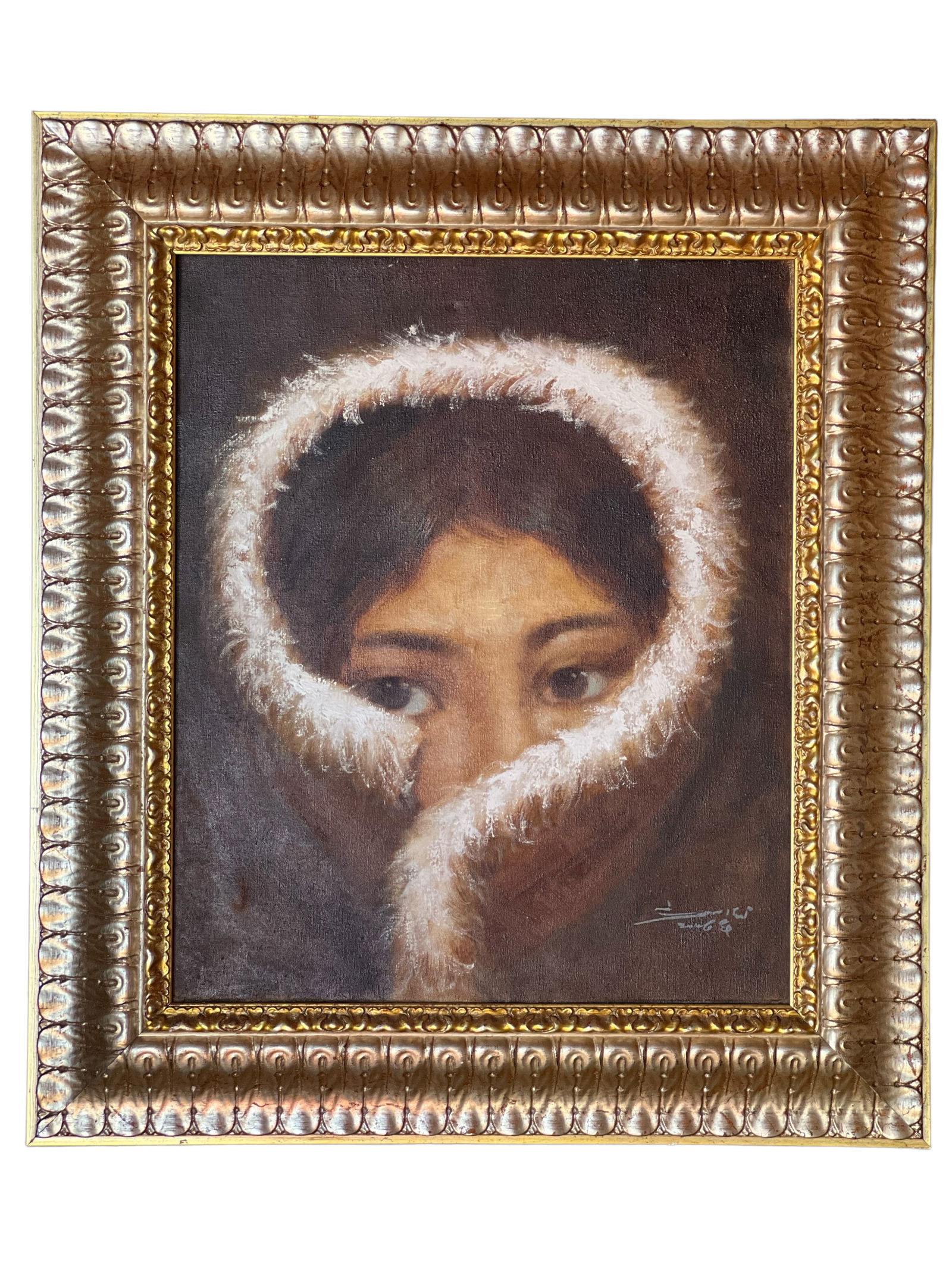 Oil Painting on Canvas, Signed: Oil Painting on Canvas, SignedH : 33 in ( 83.82 cm ) W : 29 in ( 73.66 cm ) Provenance: Contemporary Masters Gallery In Island in Maui County, Hawaii.