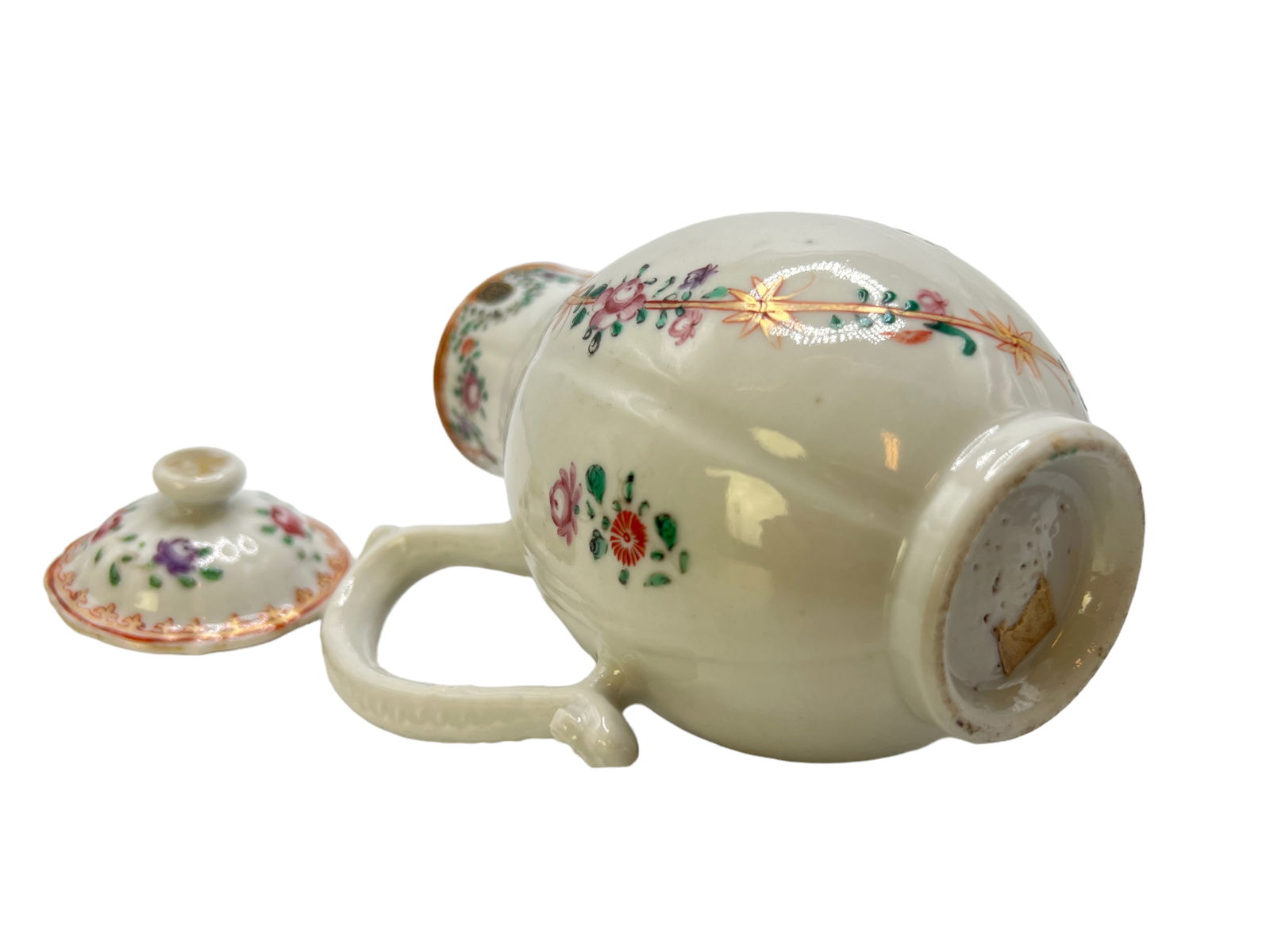 Chinese Export Porcelain Tea Pot - 3