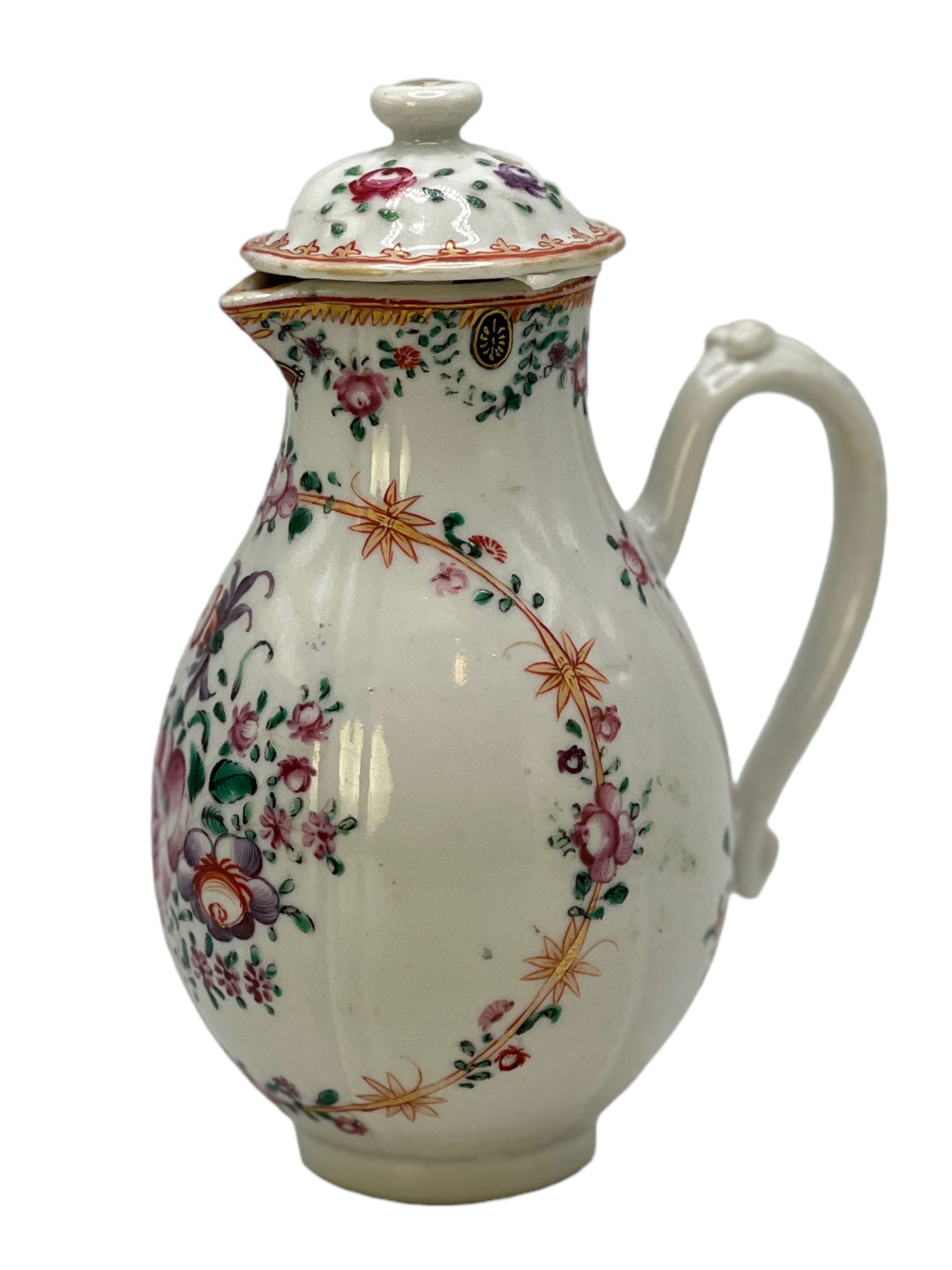 Chinese Export Porcelain Tea Pot - 7
