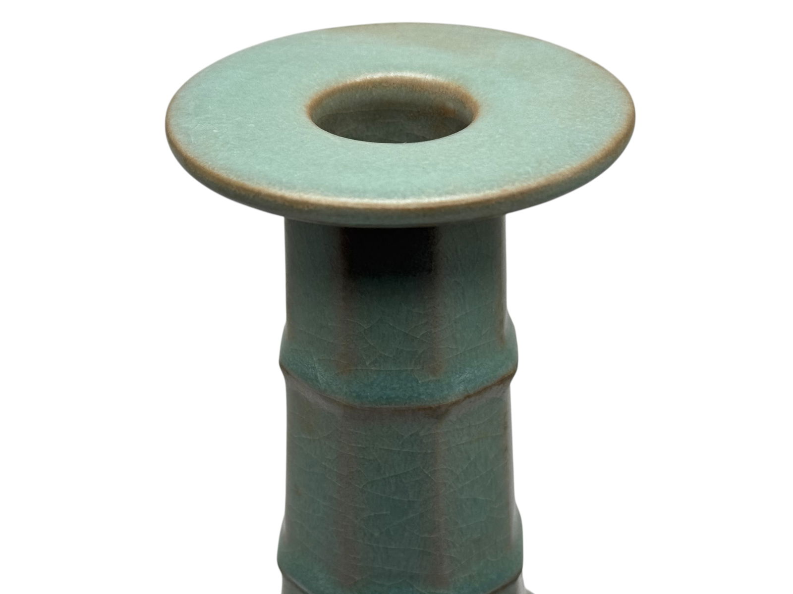 A Chinese Celadon-Glazed Octagonal Vase - 3