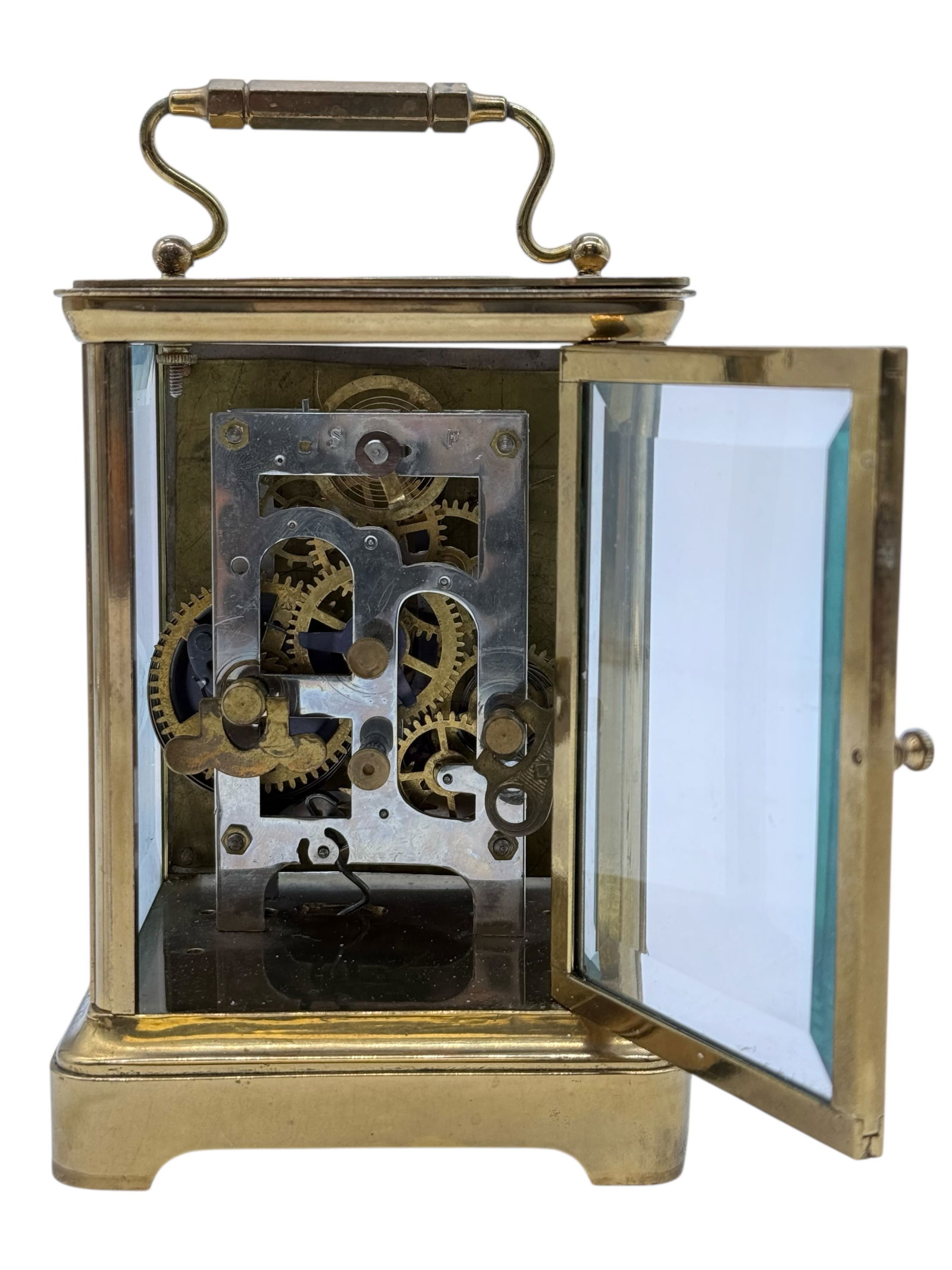 A Brass Carriage Clock - 5