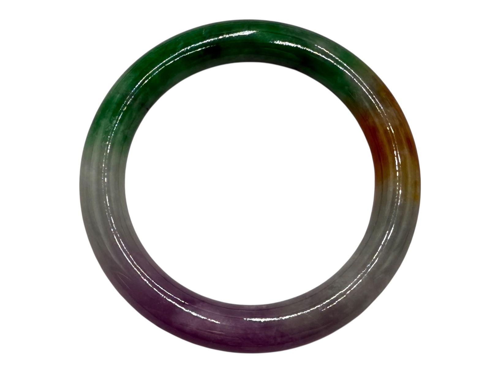 AIGL Certified Natural Jadeite Bangle - 3