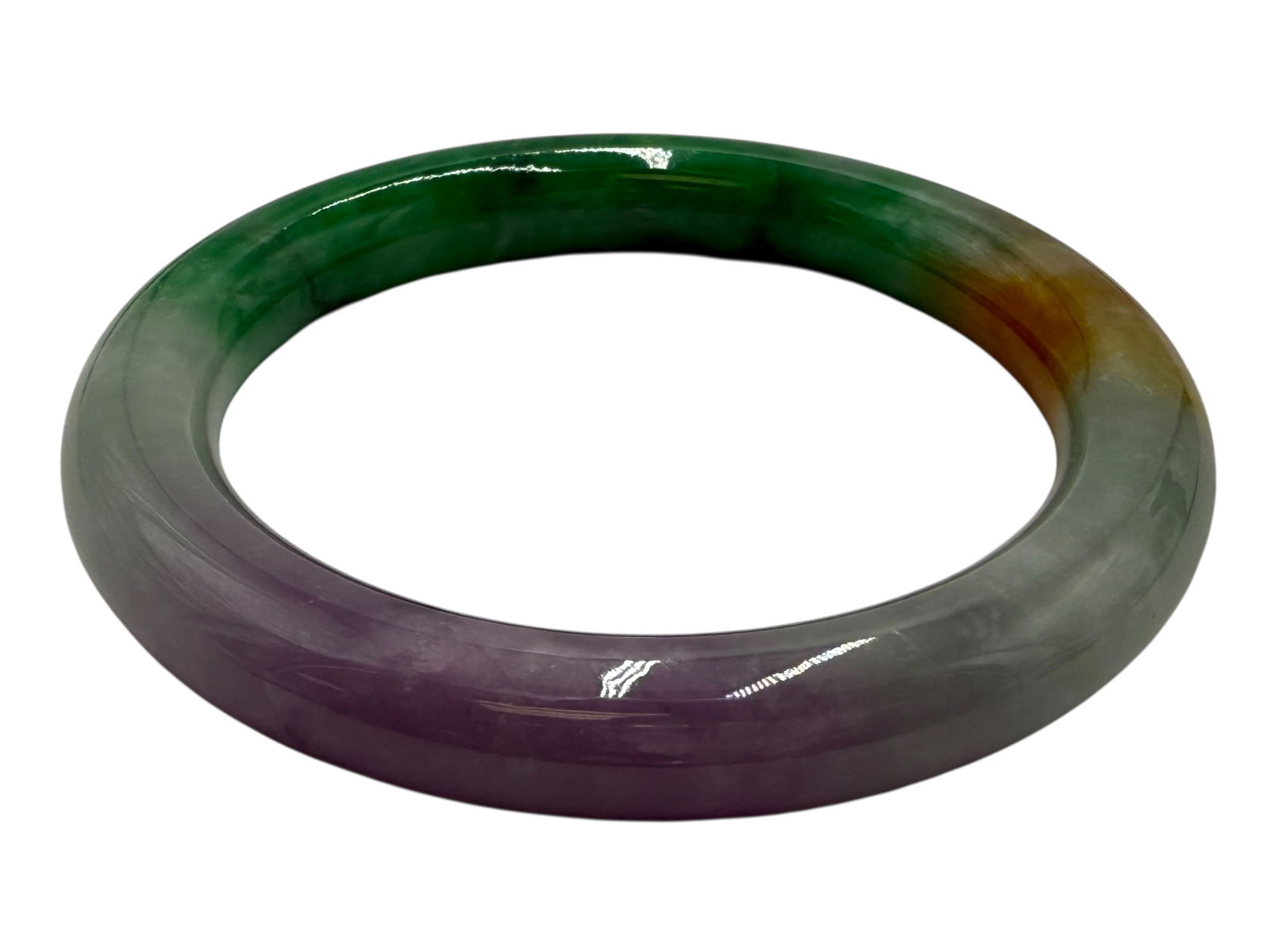 AIGL Certified Natural Jadeite Bangle - 4
