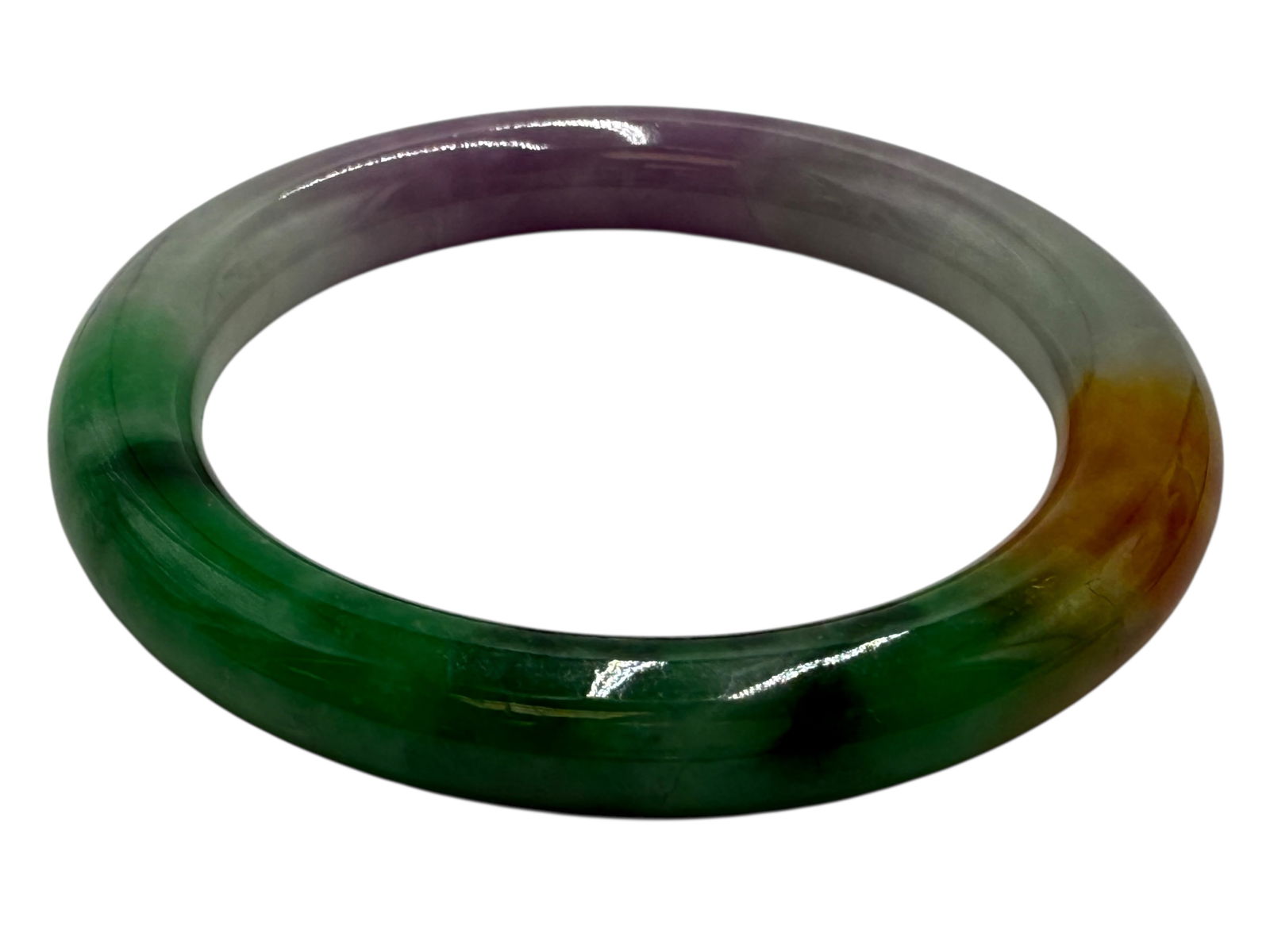 AIGL Certified Natural Jadeite Bangle - 5