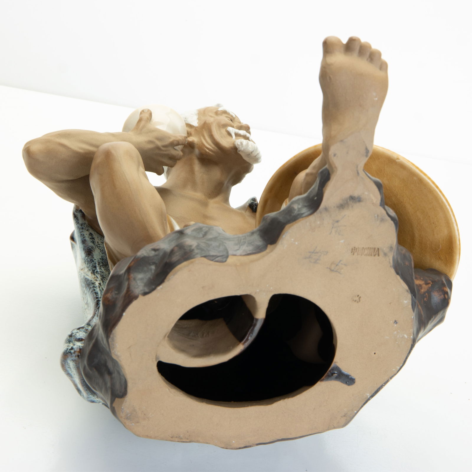 CHINESE CERAMIC MAN FIGURE - 6