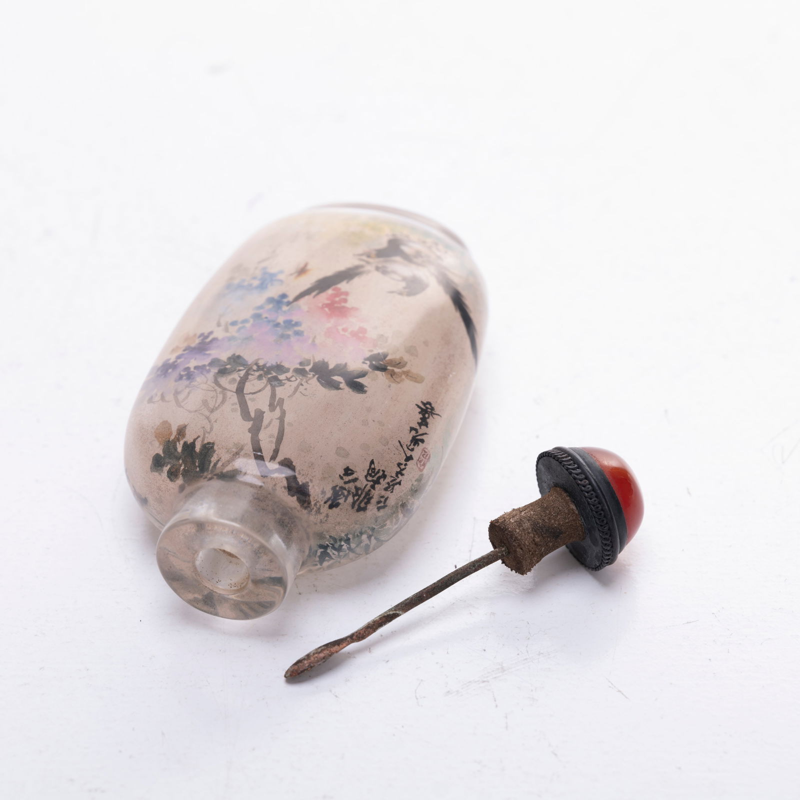 Chinese Inside-Painted Glass Snuff Bottle - 2