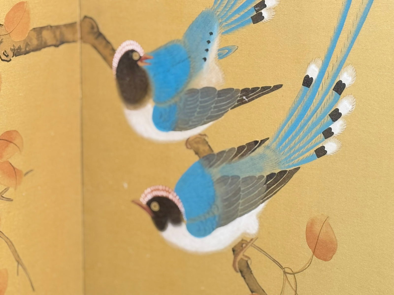 A Chinese Folding Panels Silk Screen - 6