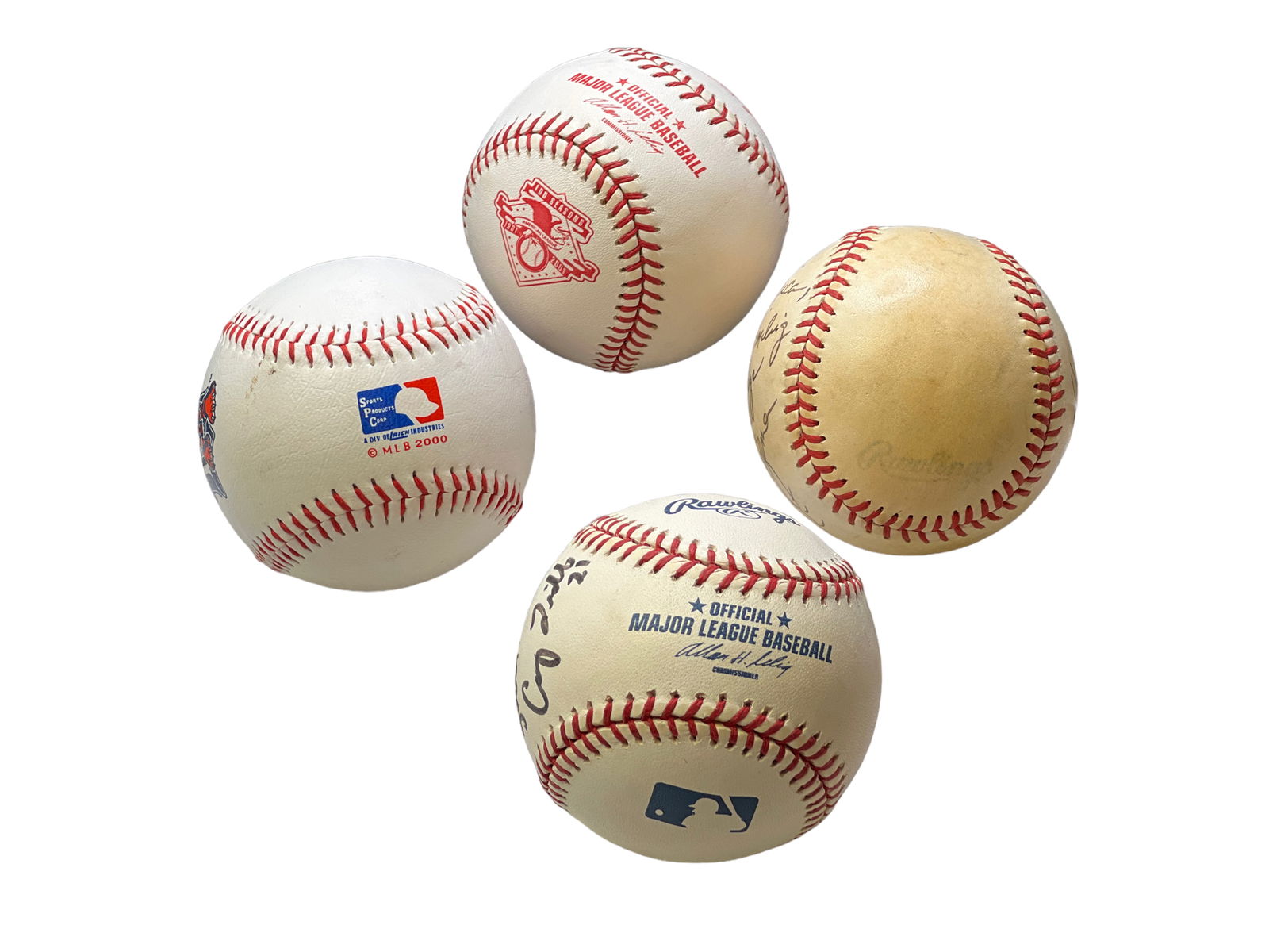 Four Signed Baseballs - 4