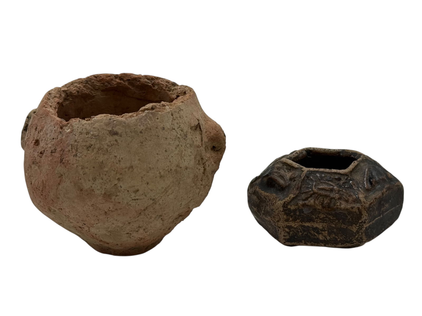 Two Ancient Chinese Earthenware Vessels, Possibly (1 of 4)