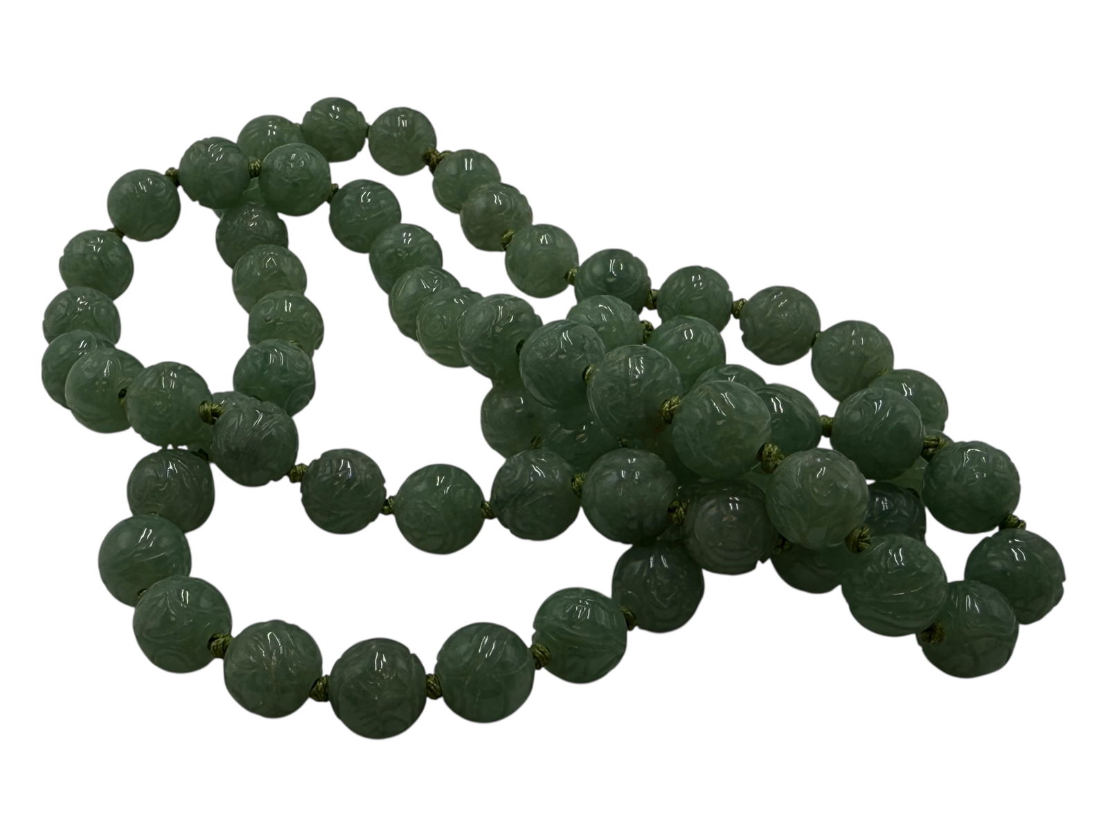 A Jadeite Beads Necklace - 2