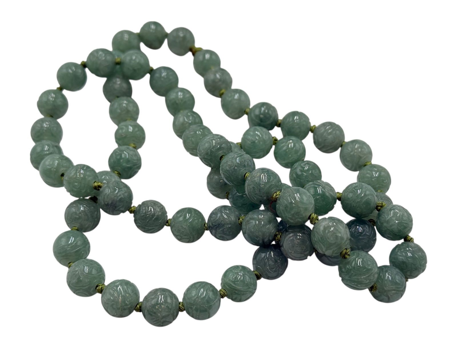 A Jadeite Beads Necklace - 3