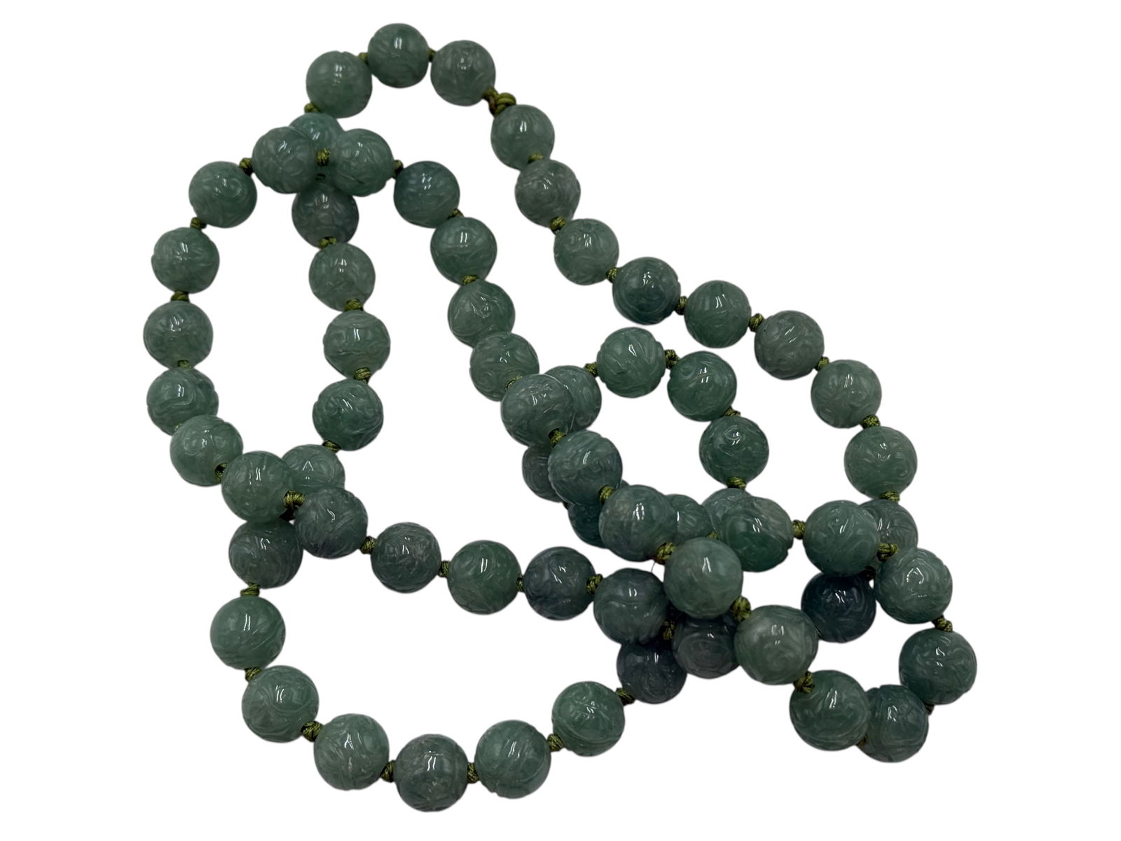 A Jadeite Beads Necklace - 4