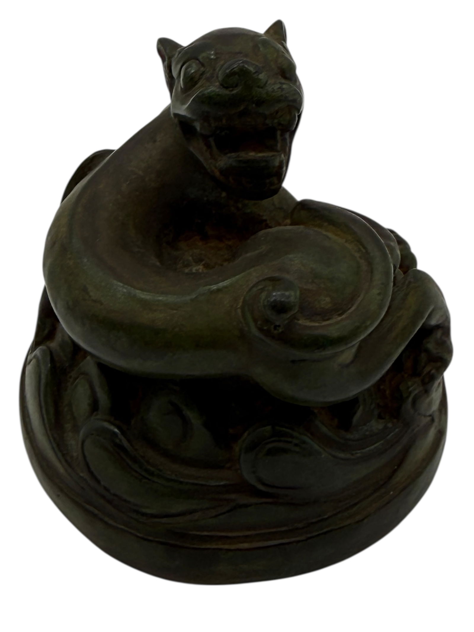 A Chinese Bronze Mythical Beast - 2