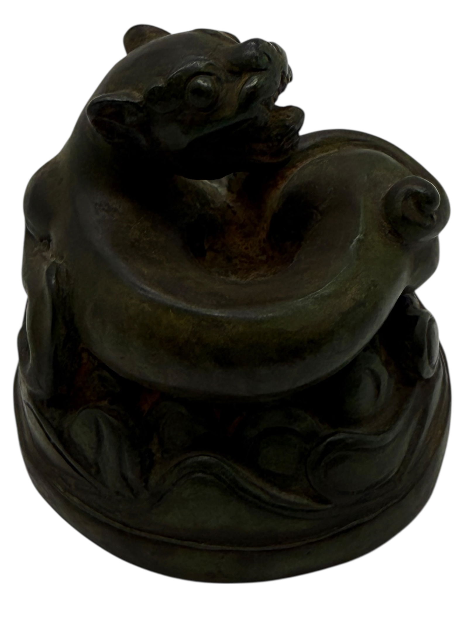 A Chinese Bronze Mythical Beast - 3