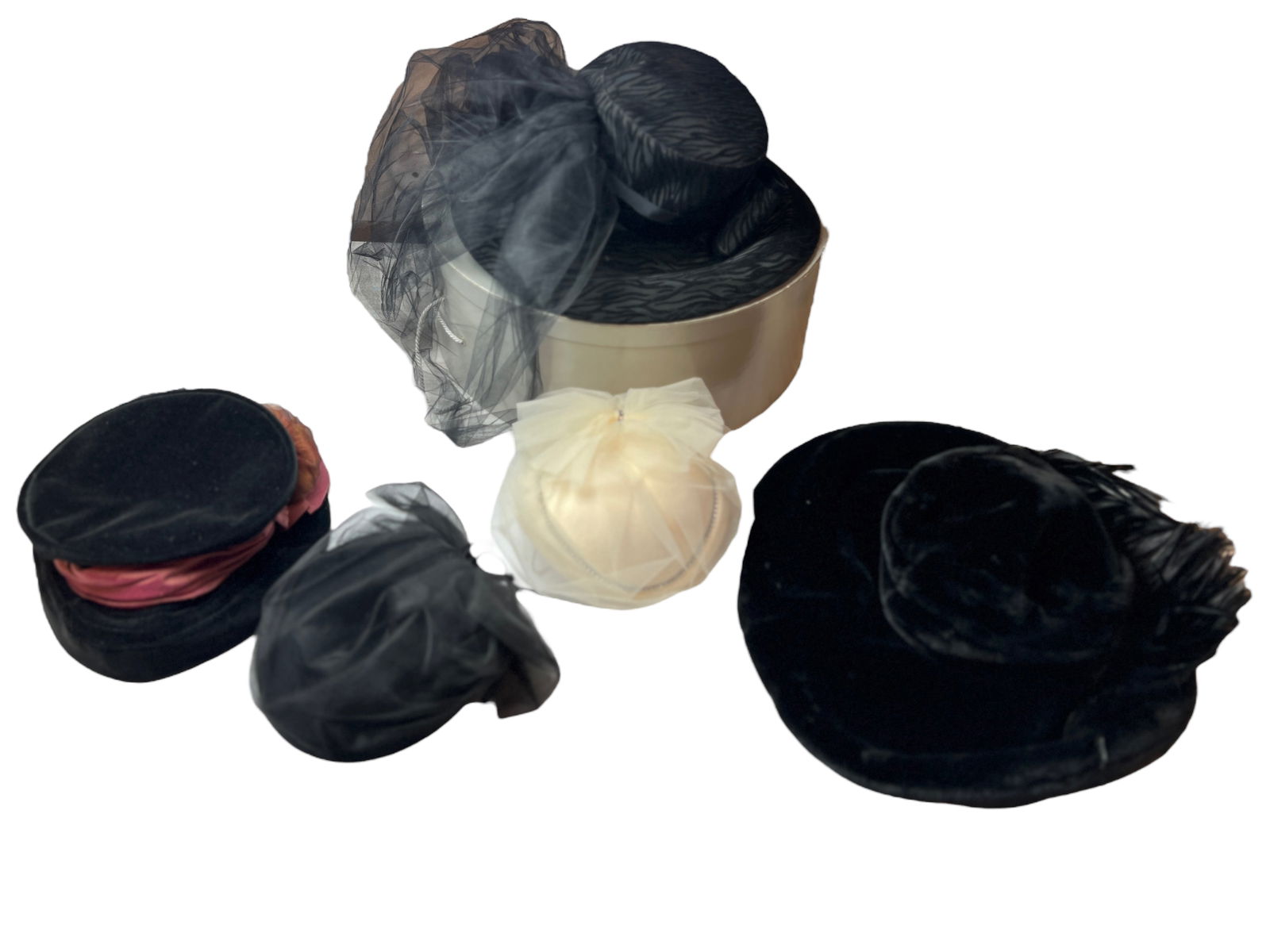 Group of 5 Lady Hats, Kokin, Betmar, Importina (1 of 14)